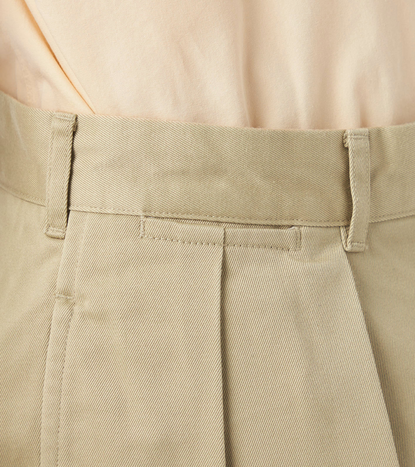 Double Pleated Chino Pants