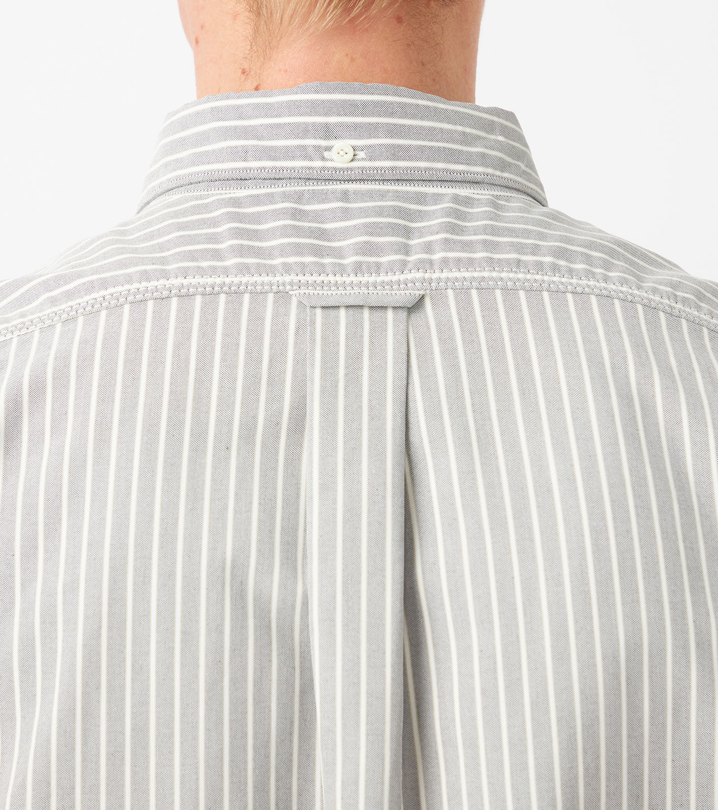 Button Down Stripe Wind Shirt