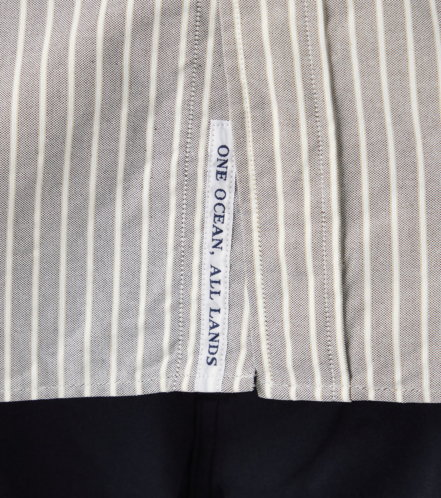 Button Down Stripe Wind Shirt