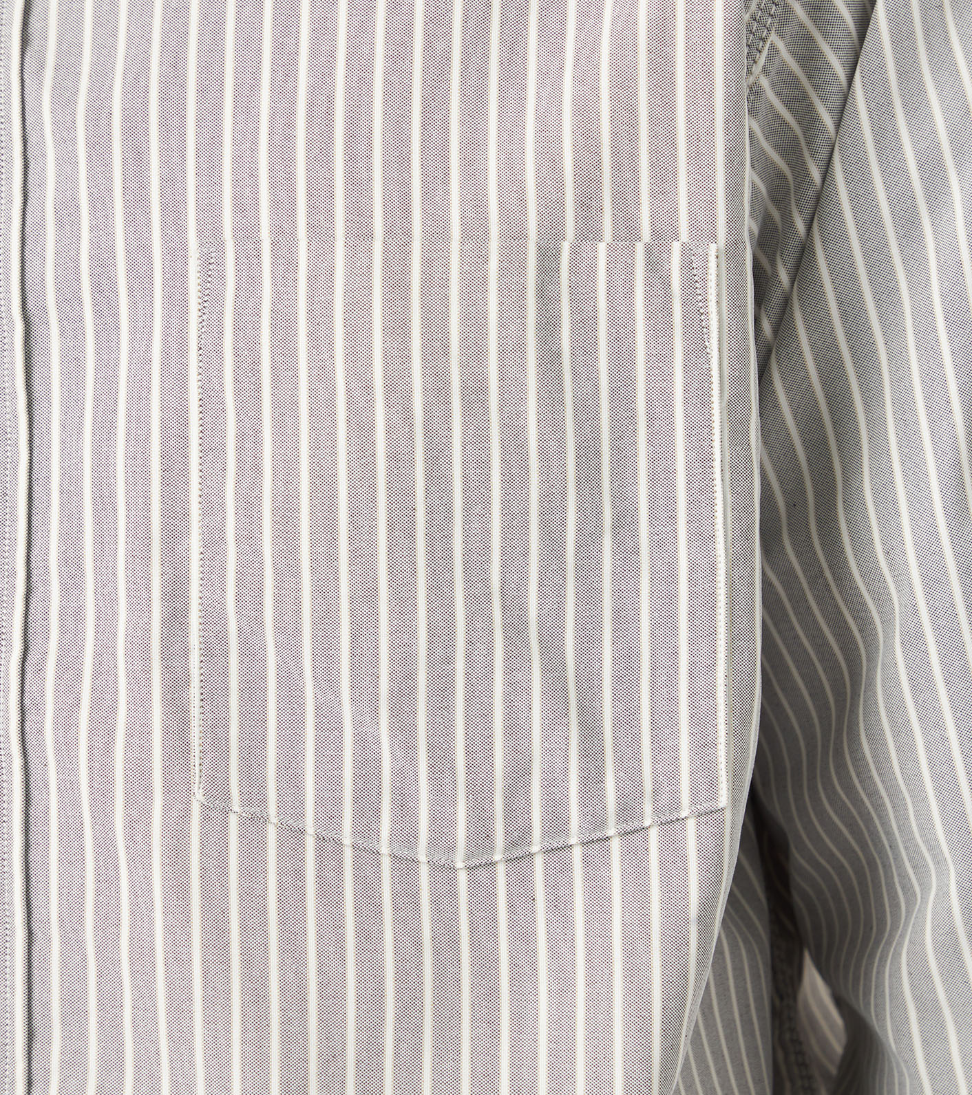 Button Down Stripe Wind Shirt