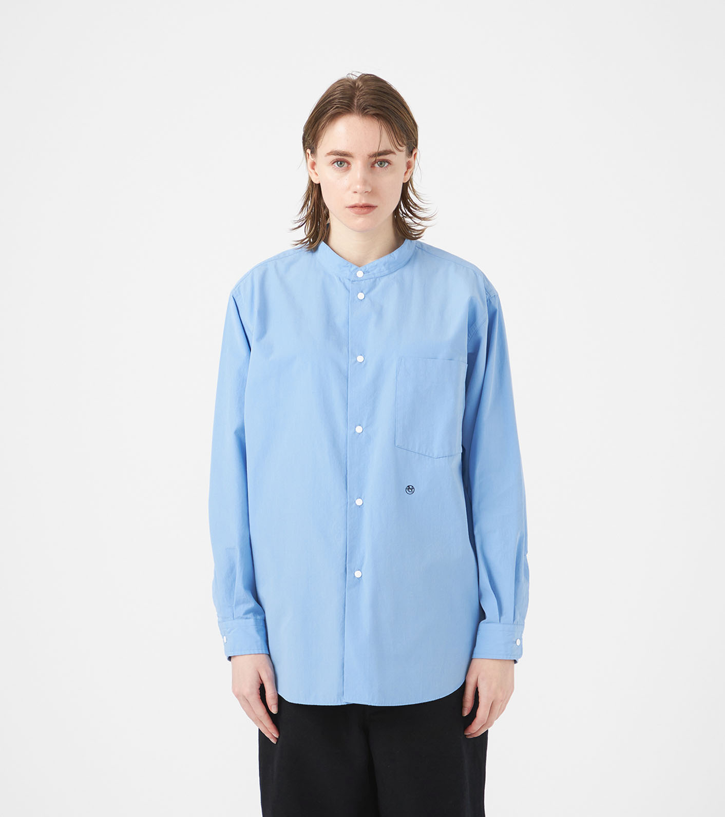 Band Collar Wind Shirt