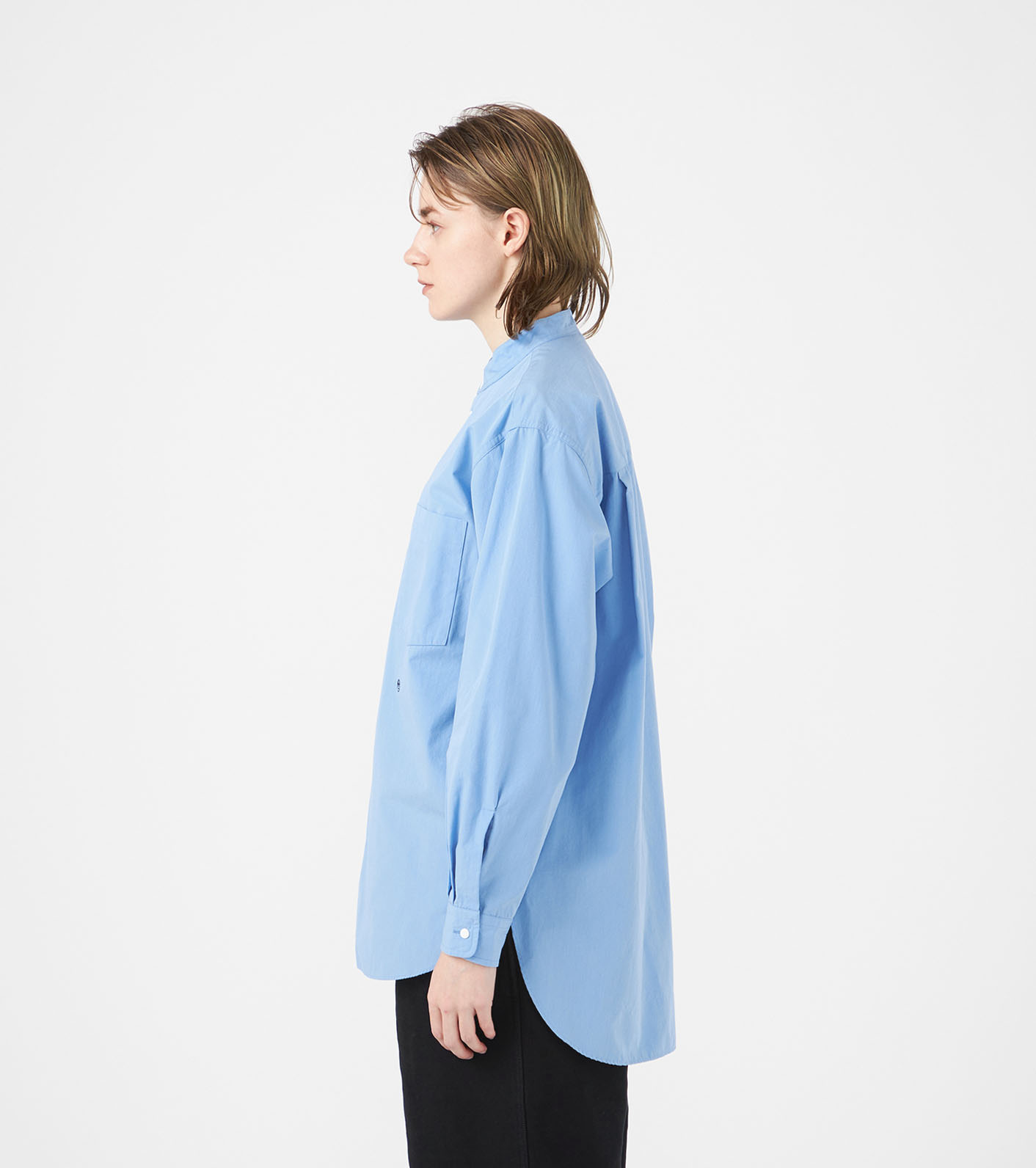 Band Collar Wind Shirt
