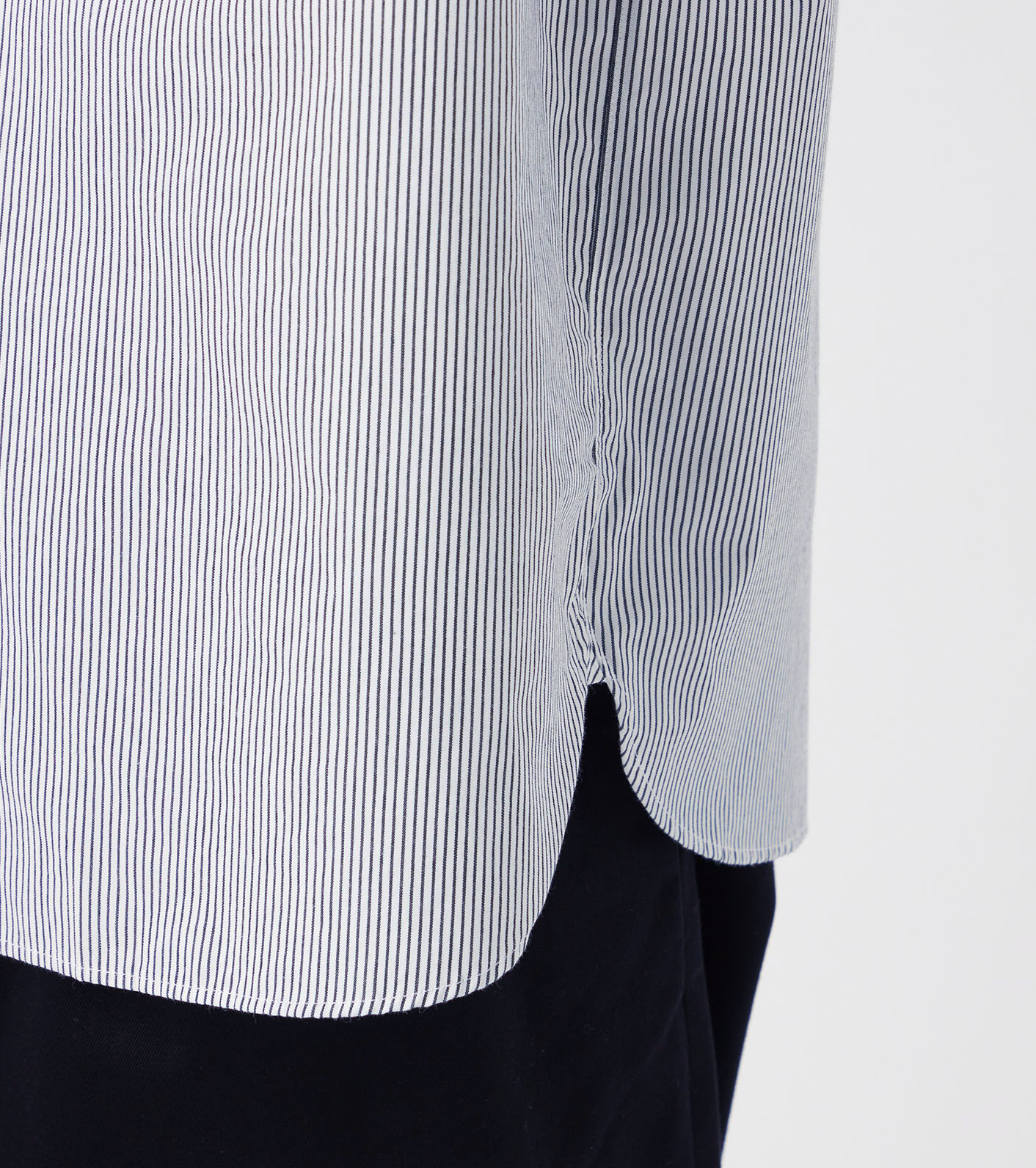 Regular Collar Stripe Wind Shirt