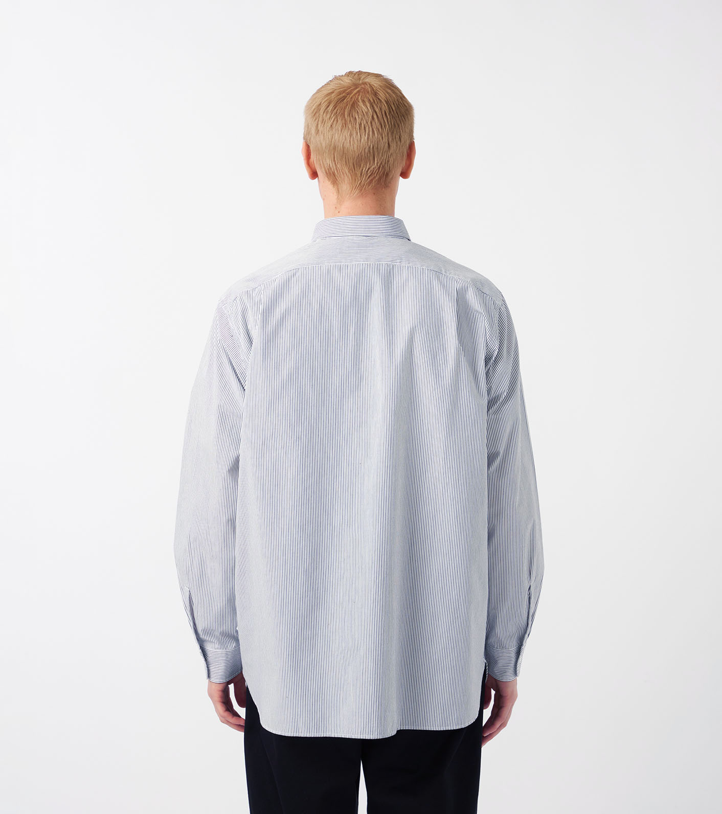Regular Collar Stripe Wind Shirt
