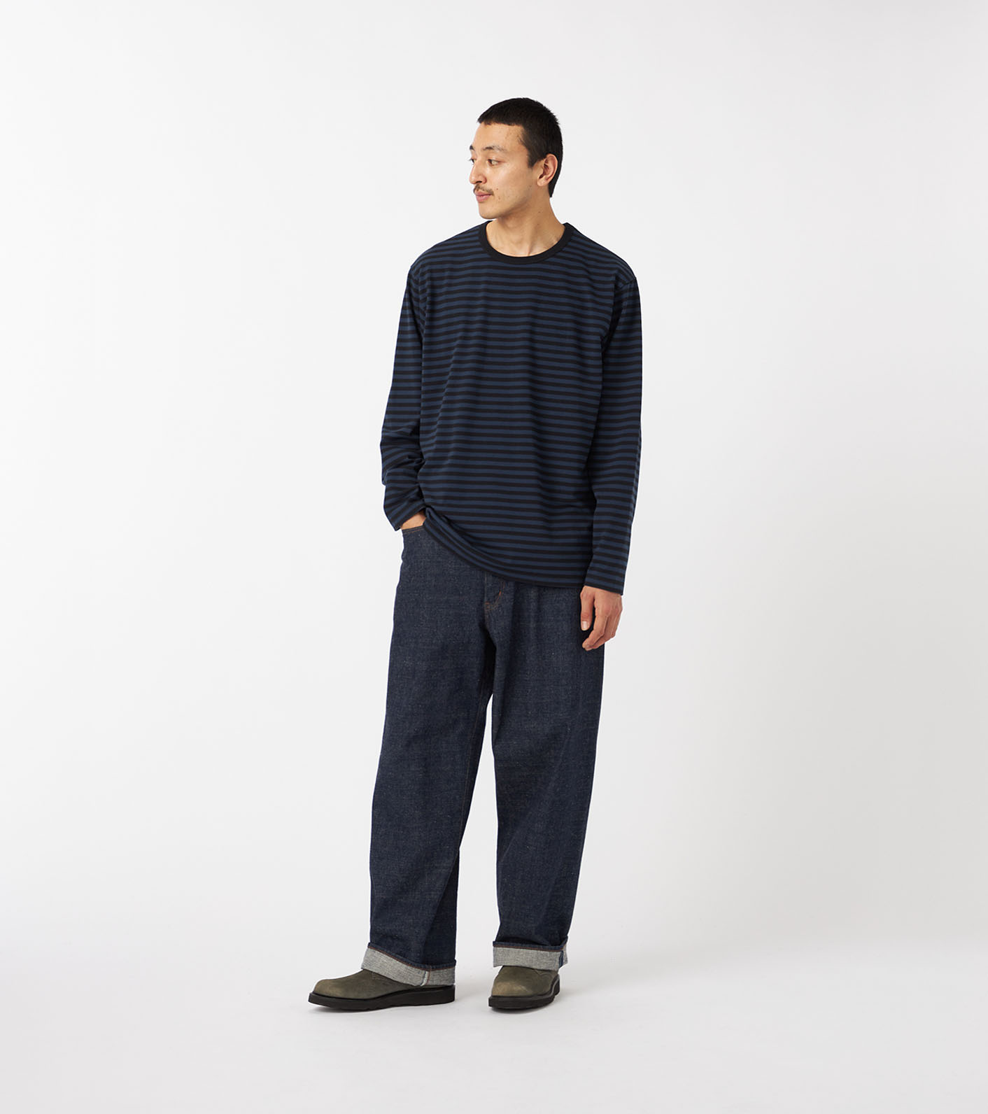 COOLMAX Stripe Jersey L/S Tee