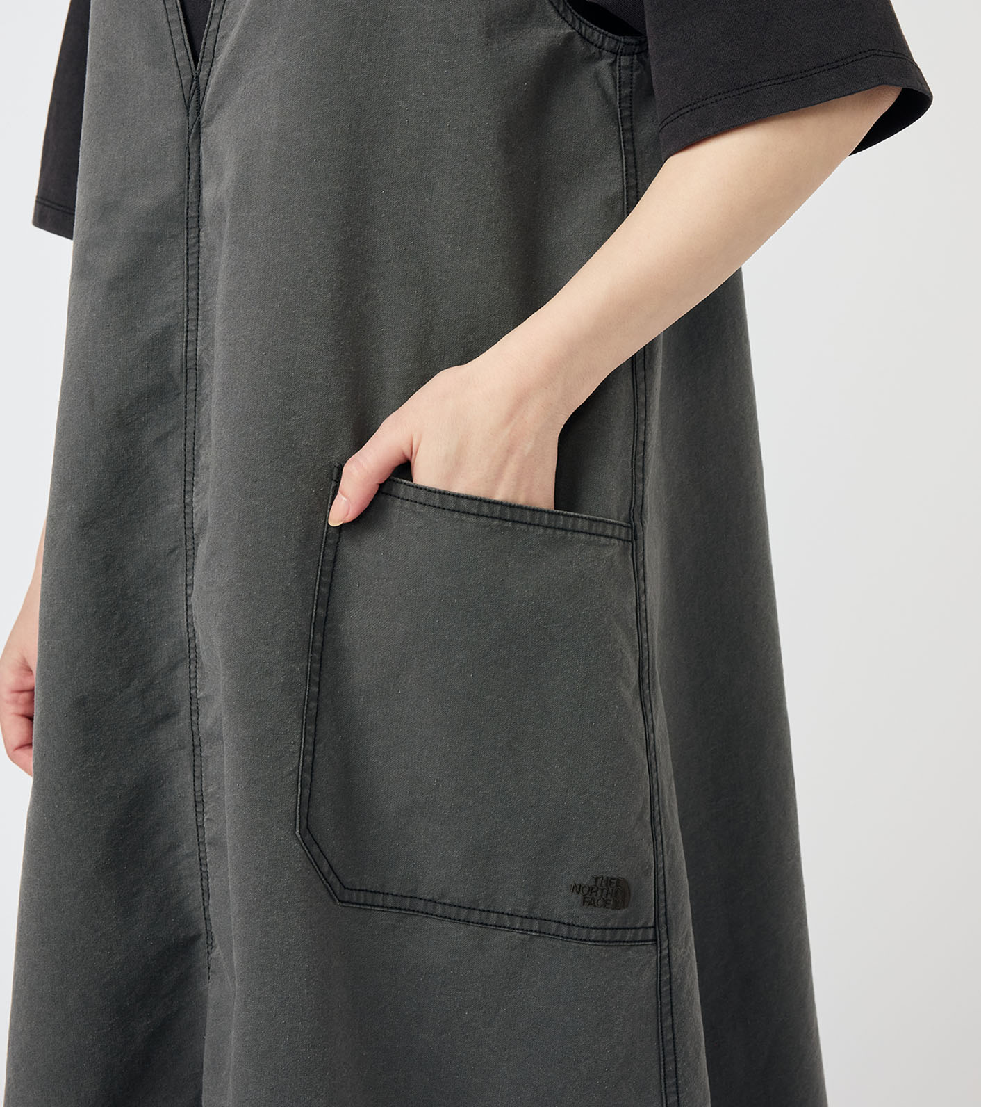 Cotton Nylon Weather Field Jumper Dress