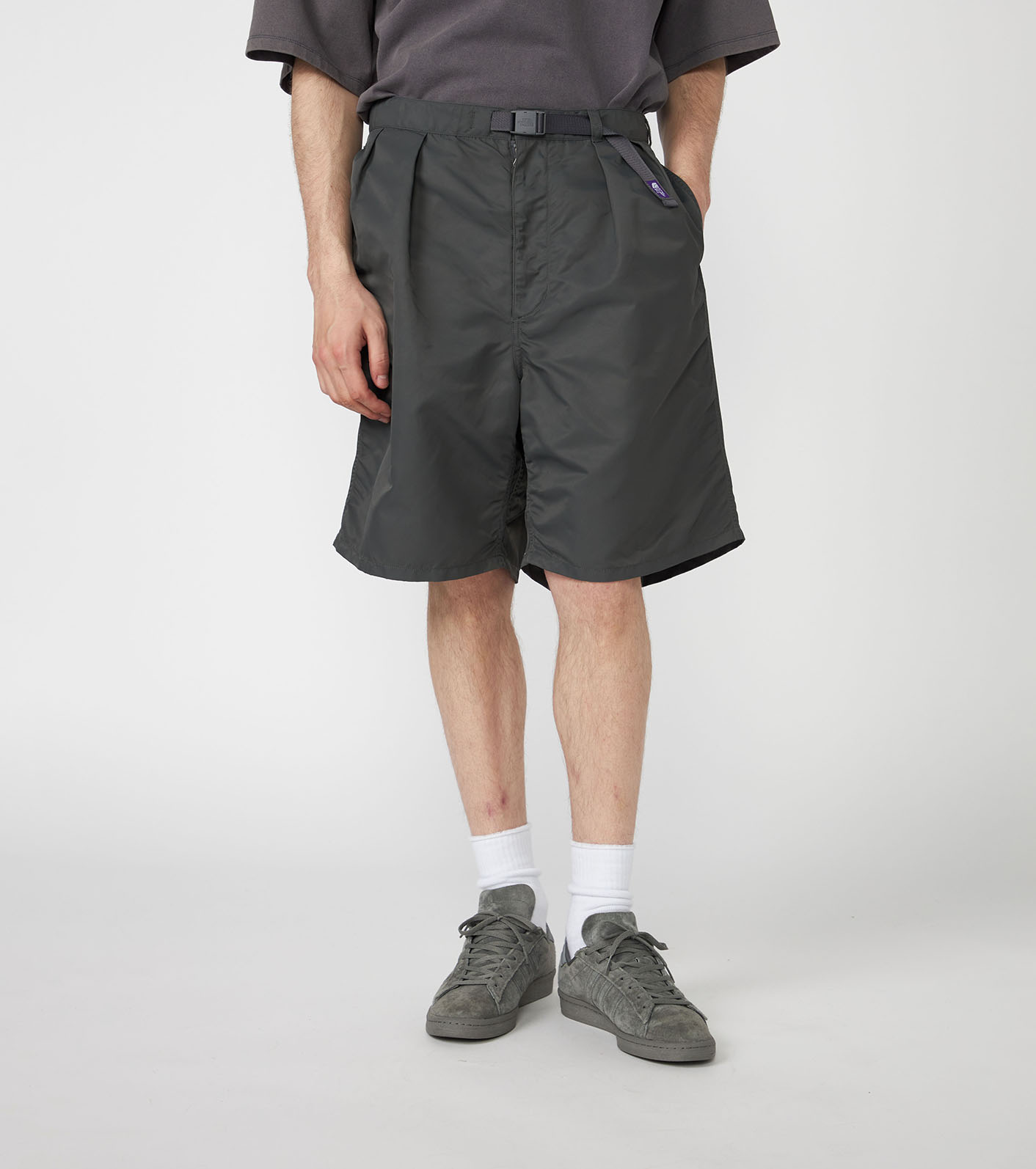 Nylon Twill Field Baggy Shorts