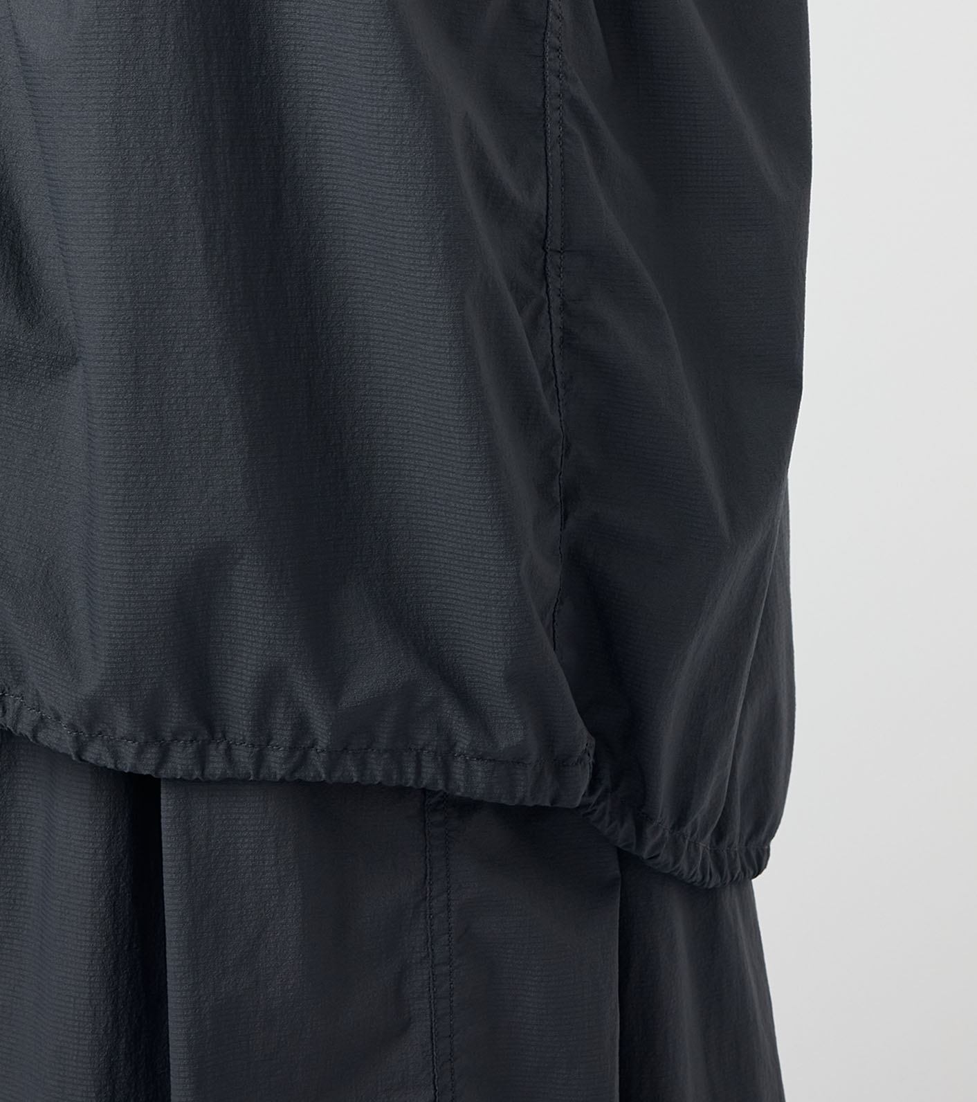 Garment Dyed Nylon Field Shirred Coat