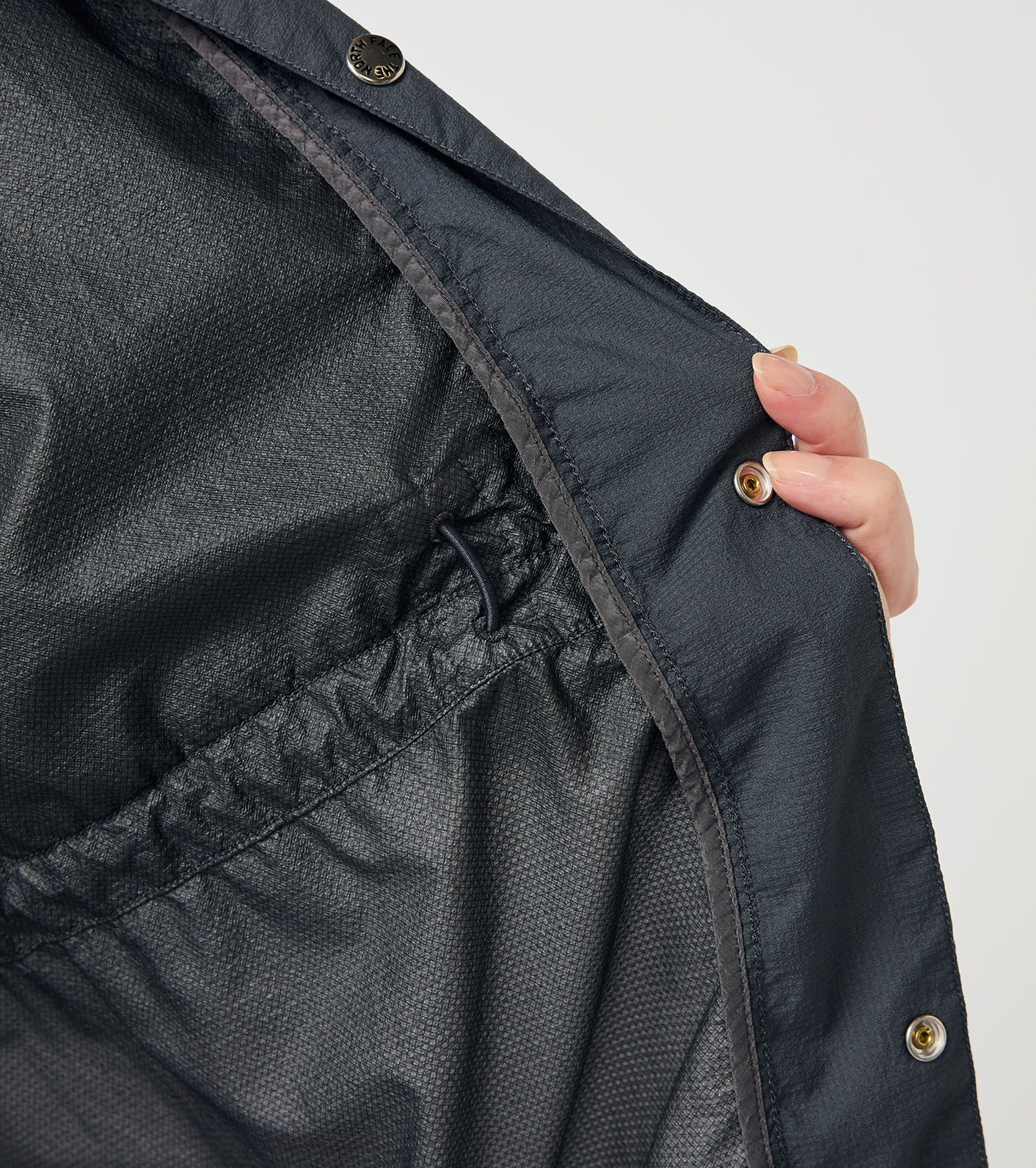 Garment Dyed Nylon Field Shirred Coat