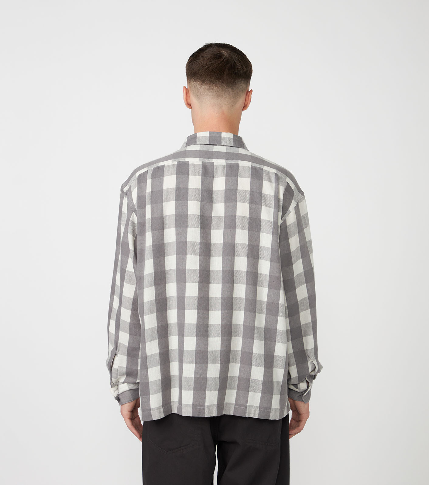 Checkerboard Field Open Collar Shirt