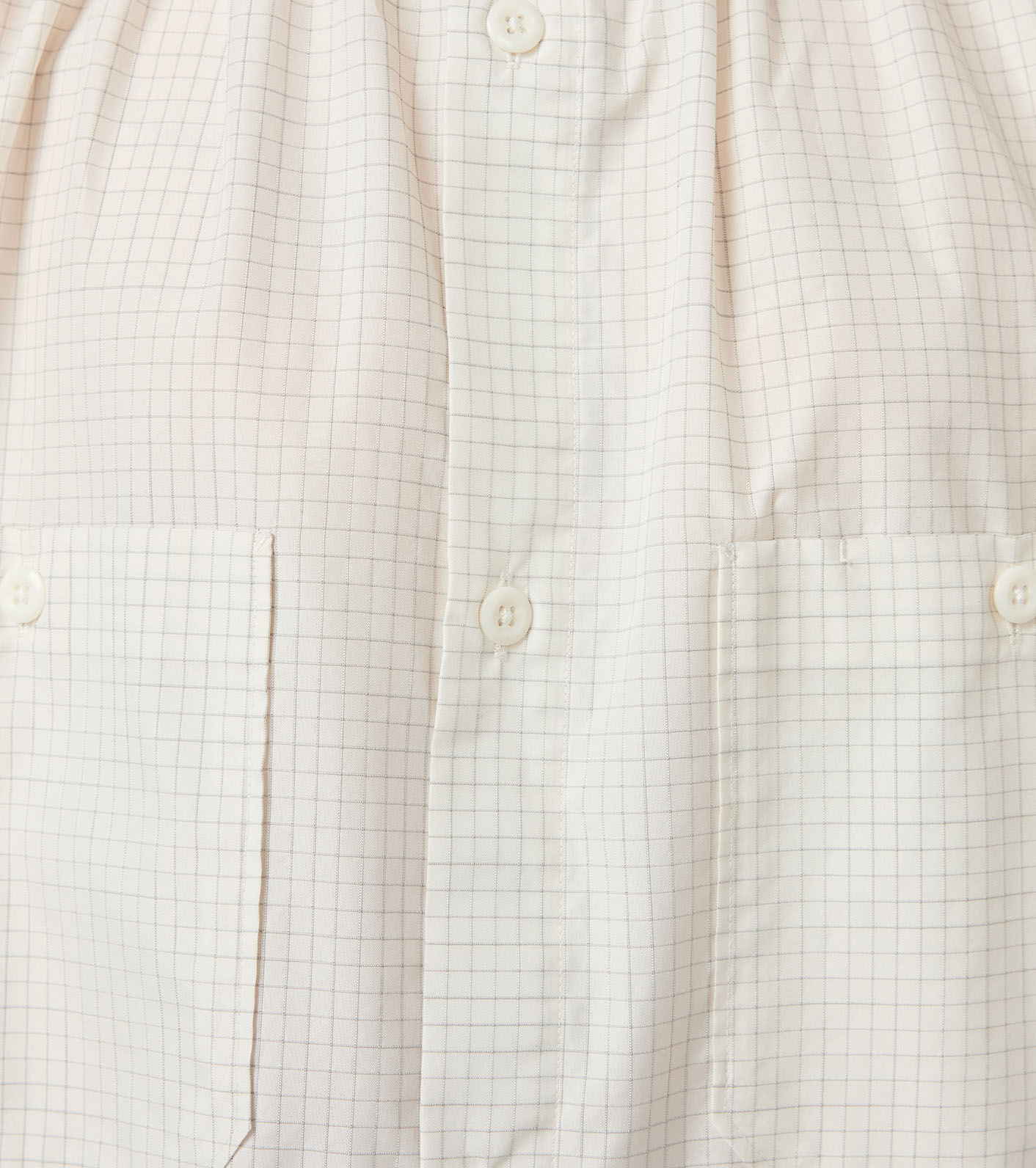 Graph Check Field Shirred Shirt