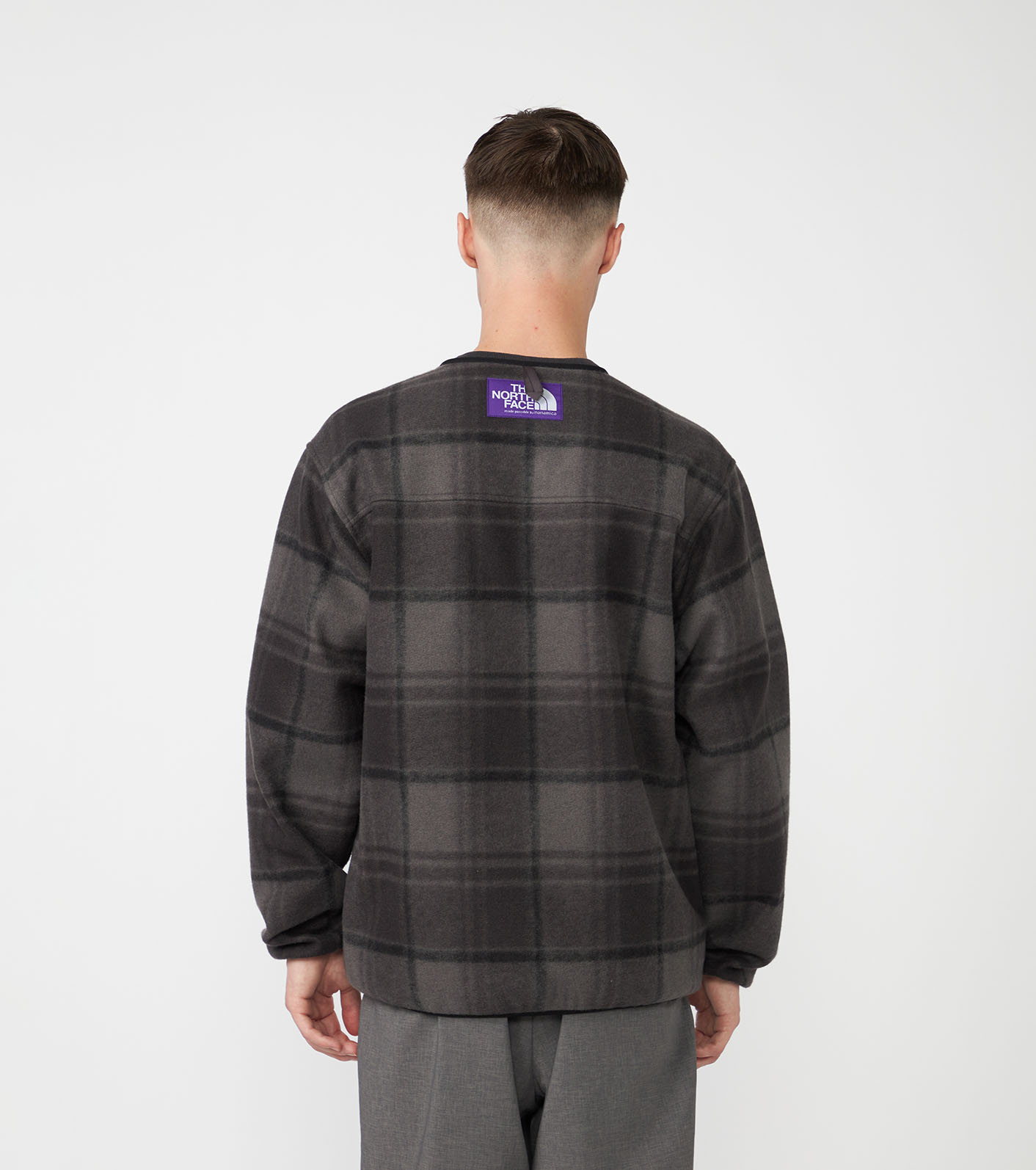 PLAS Plaid Fleece Field Cardigan
