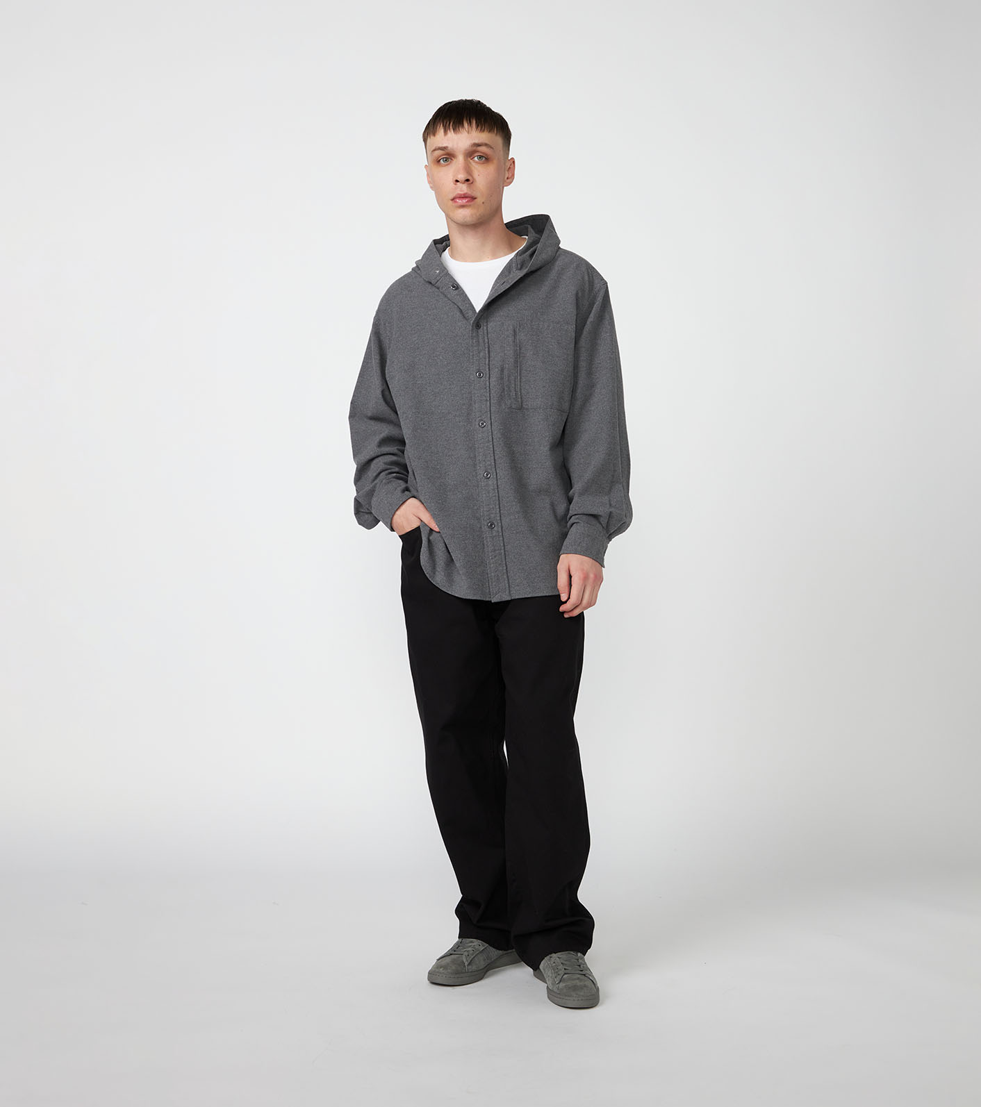 Flannel Mountain Hooded Shirt