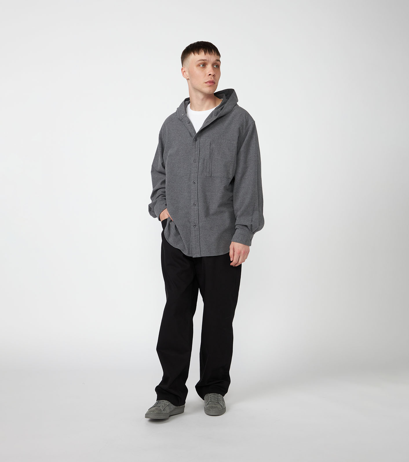 Flannel Mountain Hooded Shirt