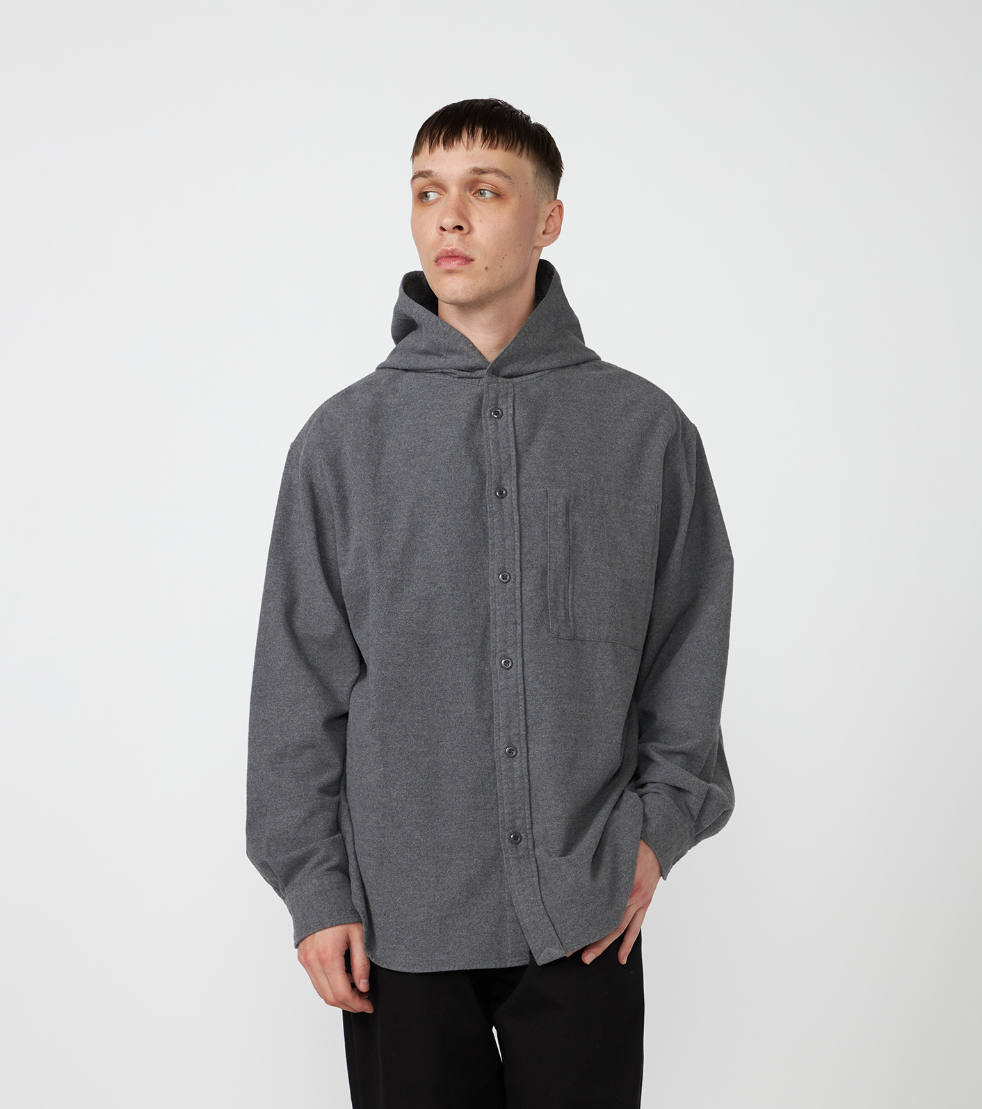 Flannel Mountain Hooded Shirt
