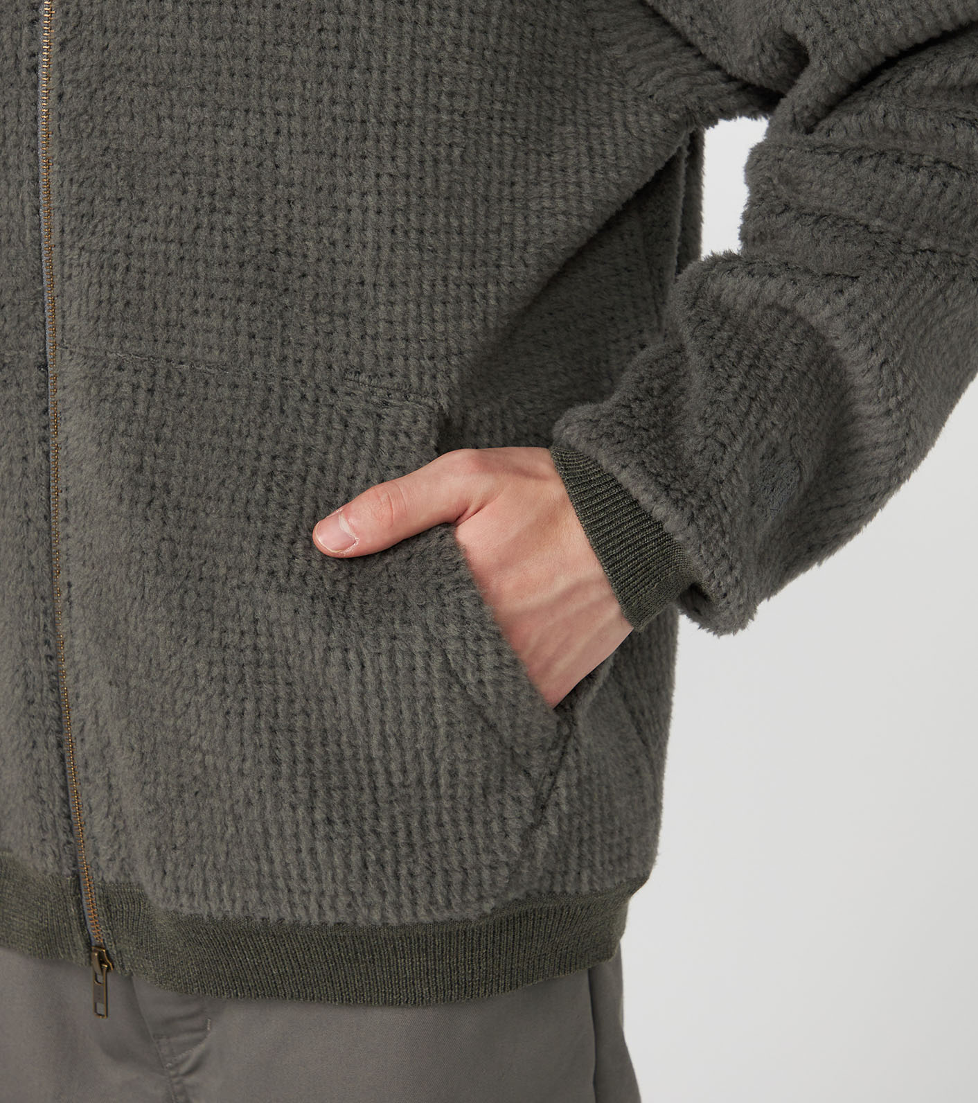 POLARTEC Wool Fleece Sweater Jacket
