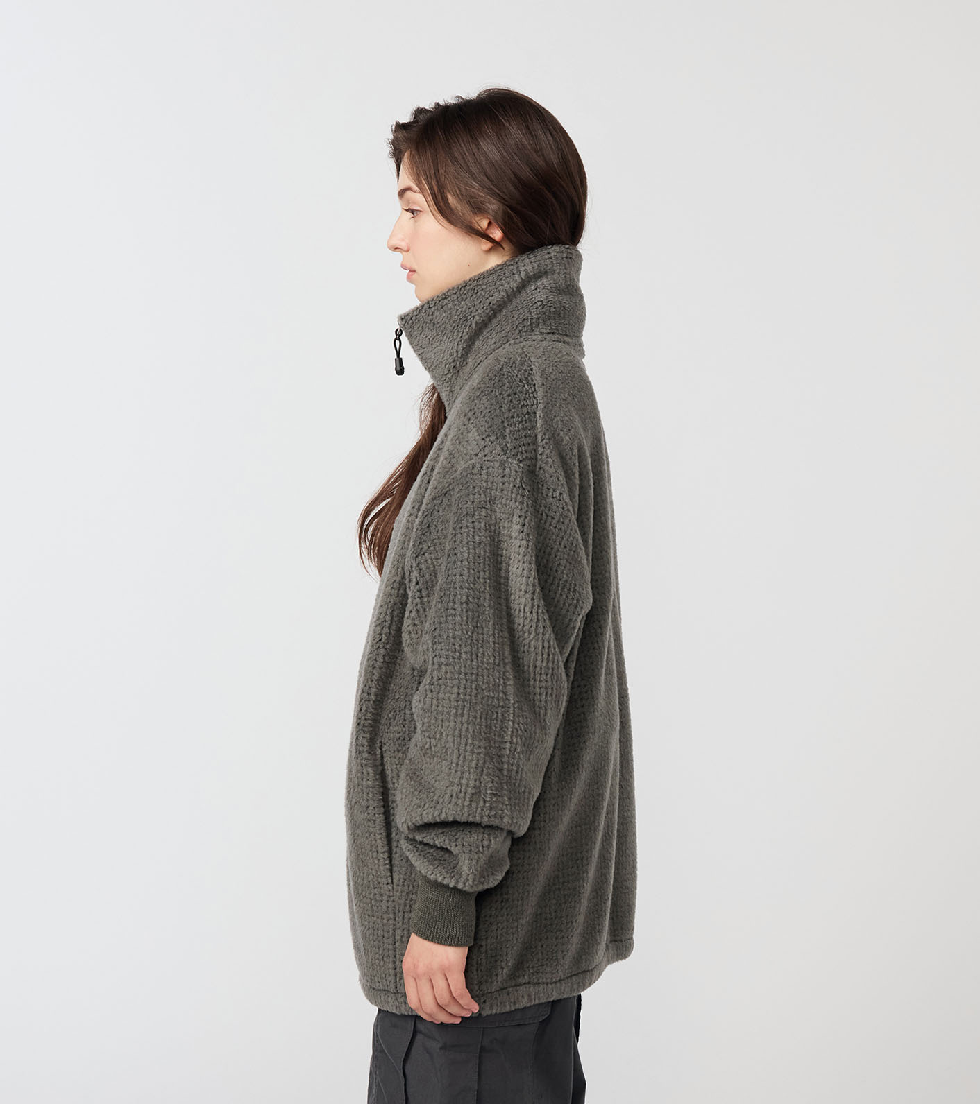POLARTEC Wool Fleece Zip Up Sweater