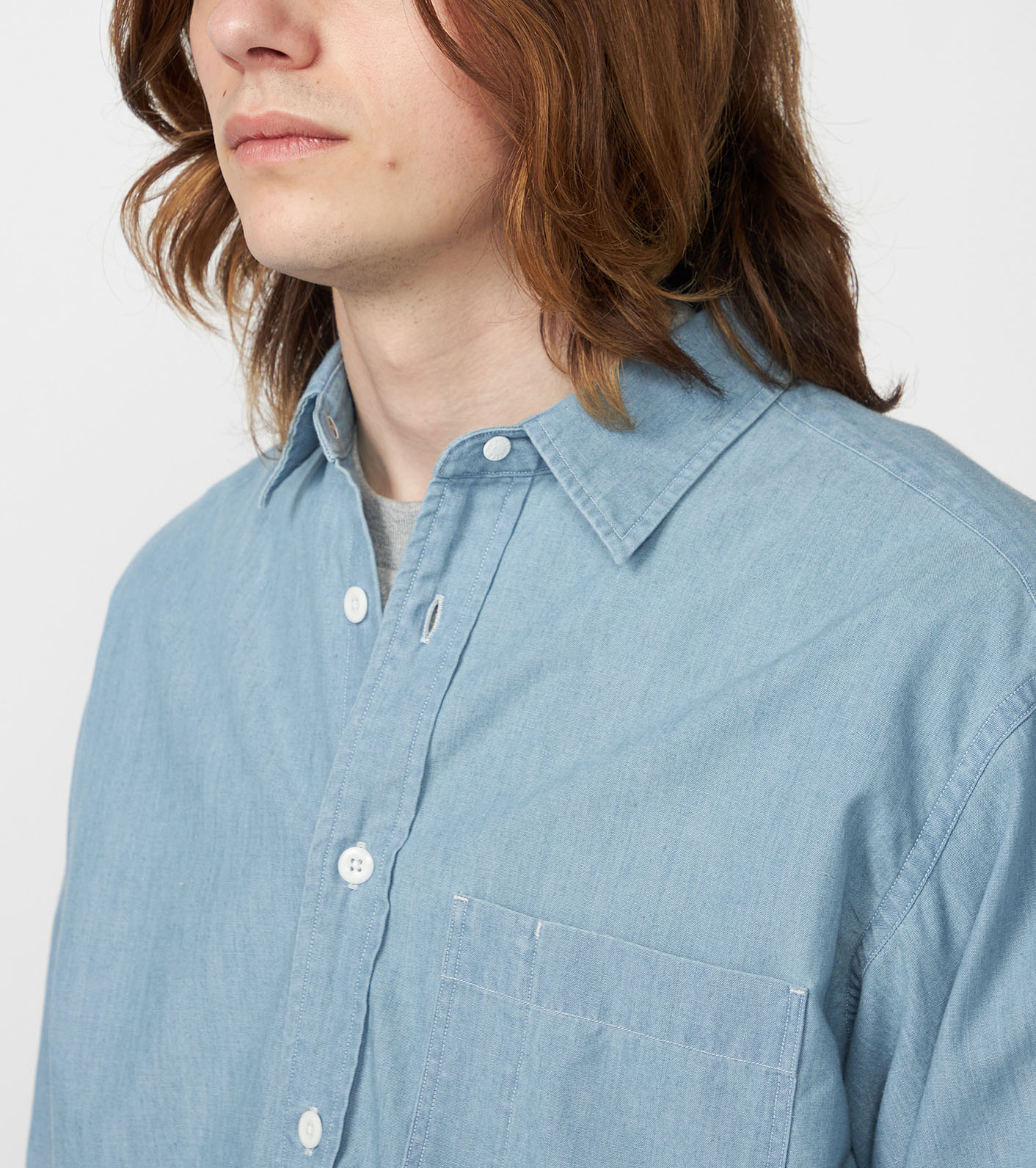 Regular Collar Chambray Field Shirt