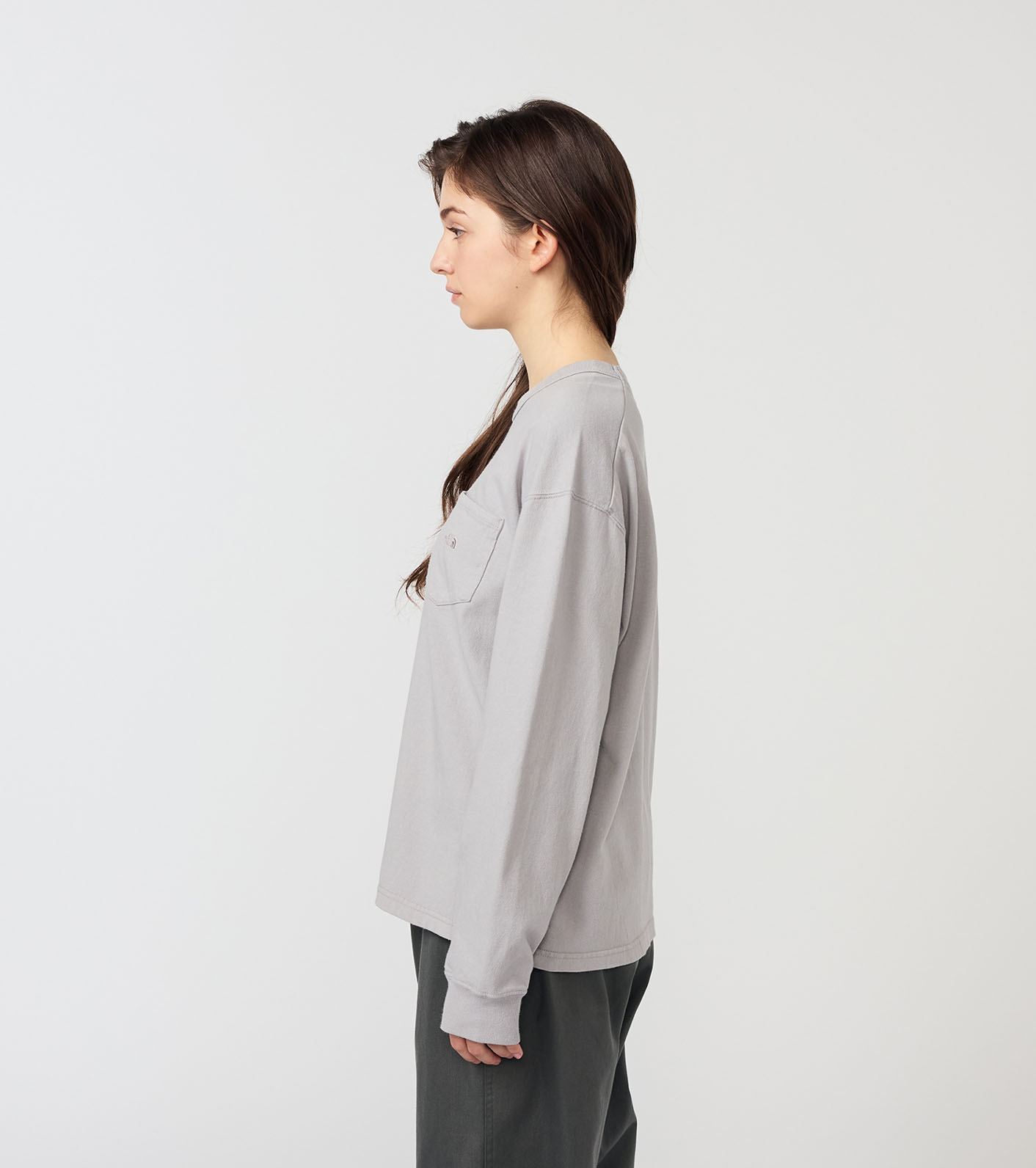 8oz Field Long Sleeve Pocket Tee
