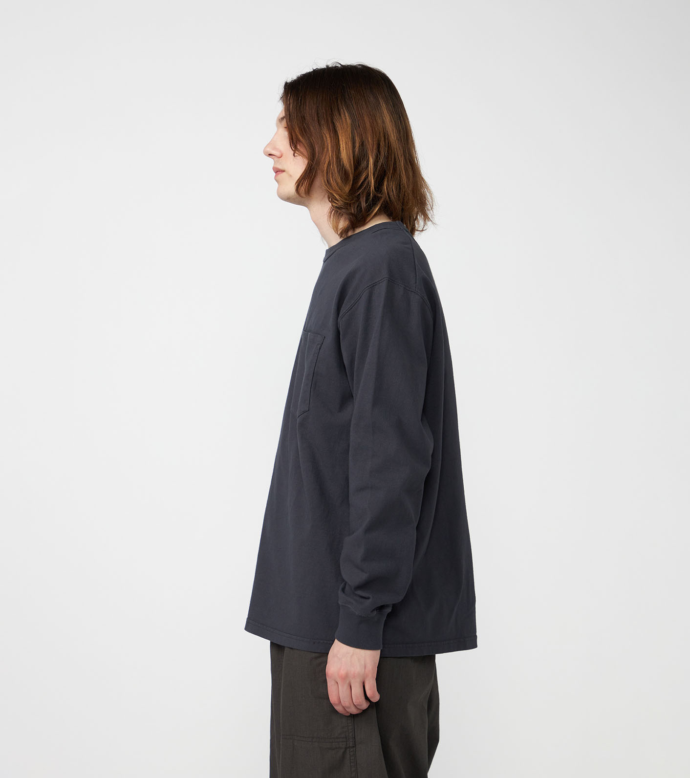 8oz Field Long Sleeve Pocket Tee
