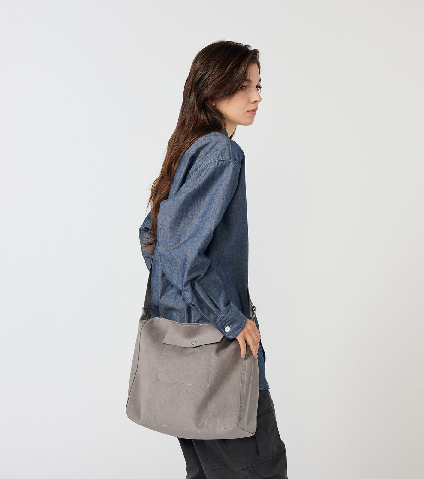 Synthetic Leather Shoulder Bag