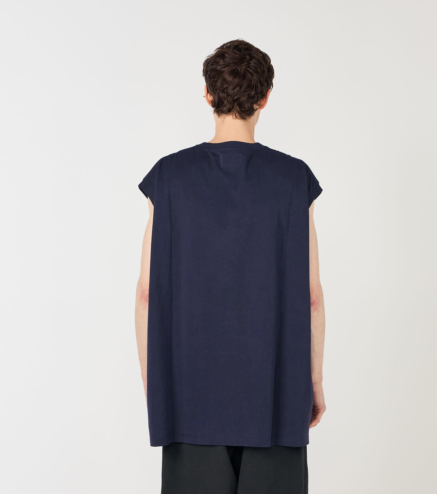 Cotton Jersey Sleeveless Big Tee