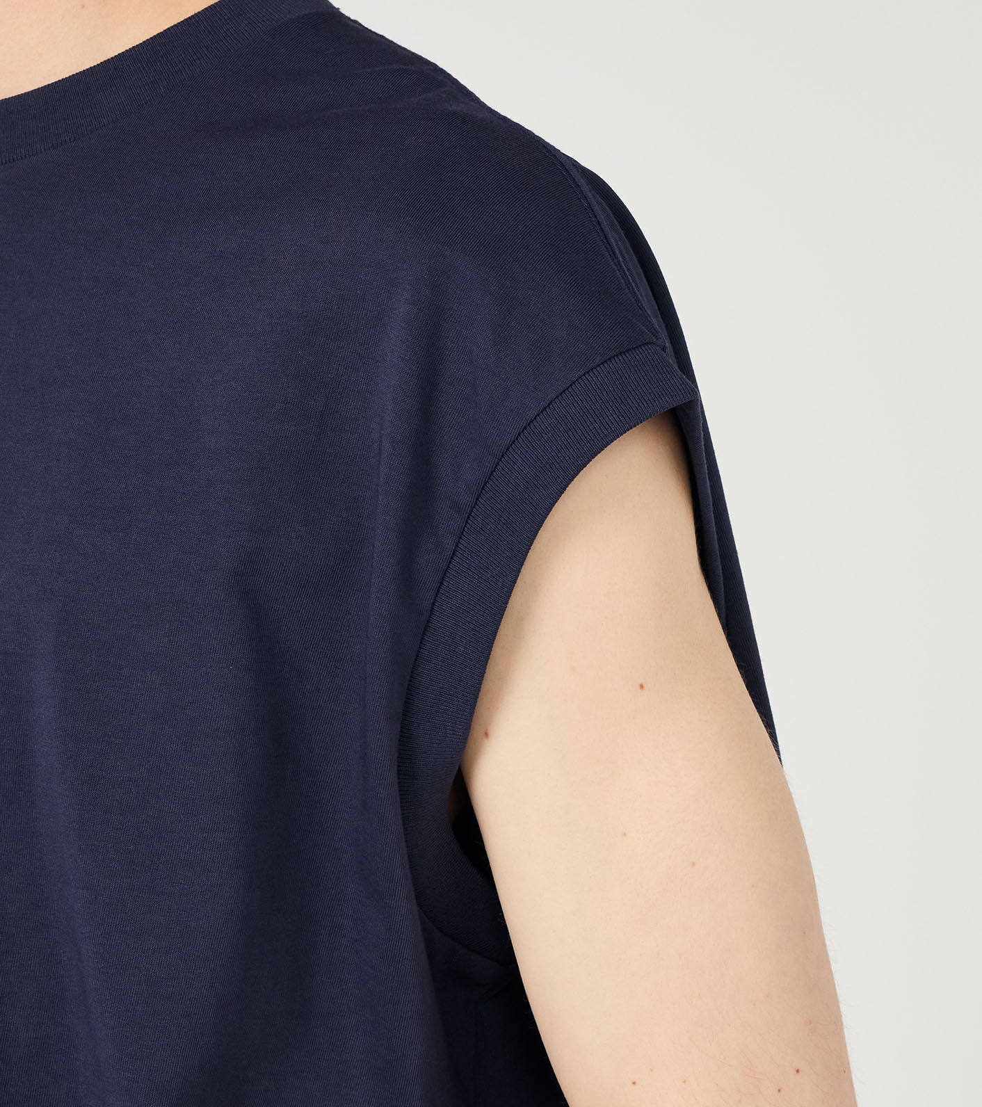 Cotton Jersey Sleeveless Big Tee