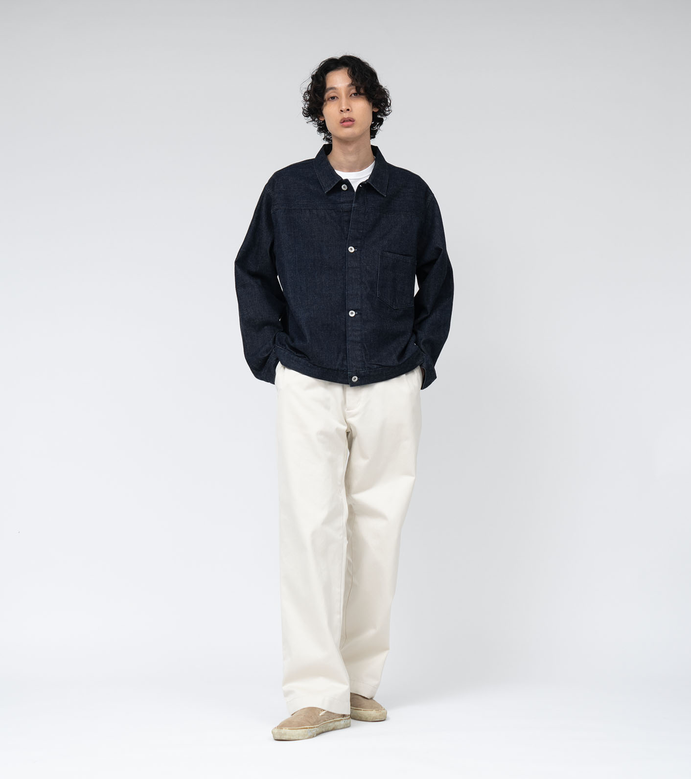 Wide Straight Chino Pants
