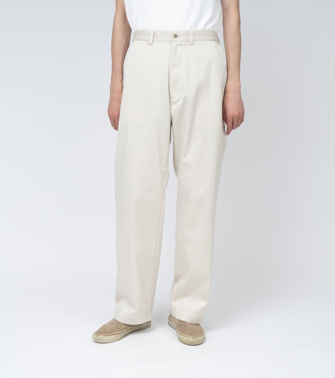 Wide Straight Chino Pants