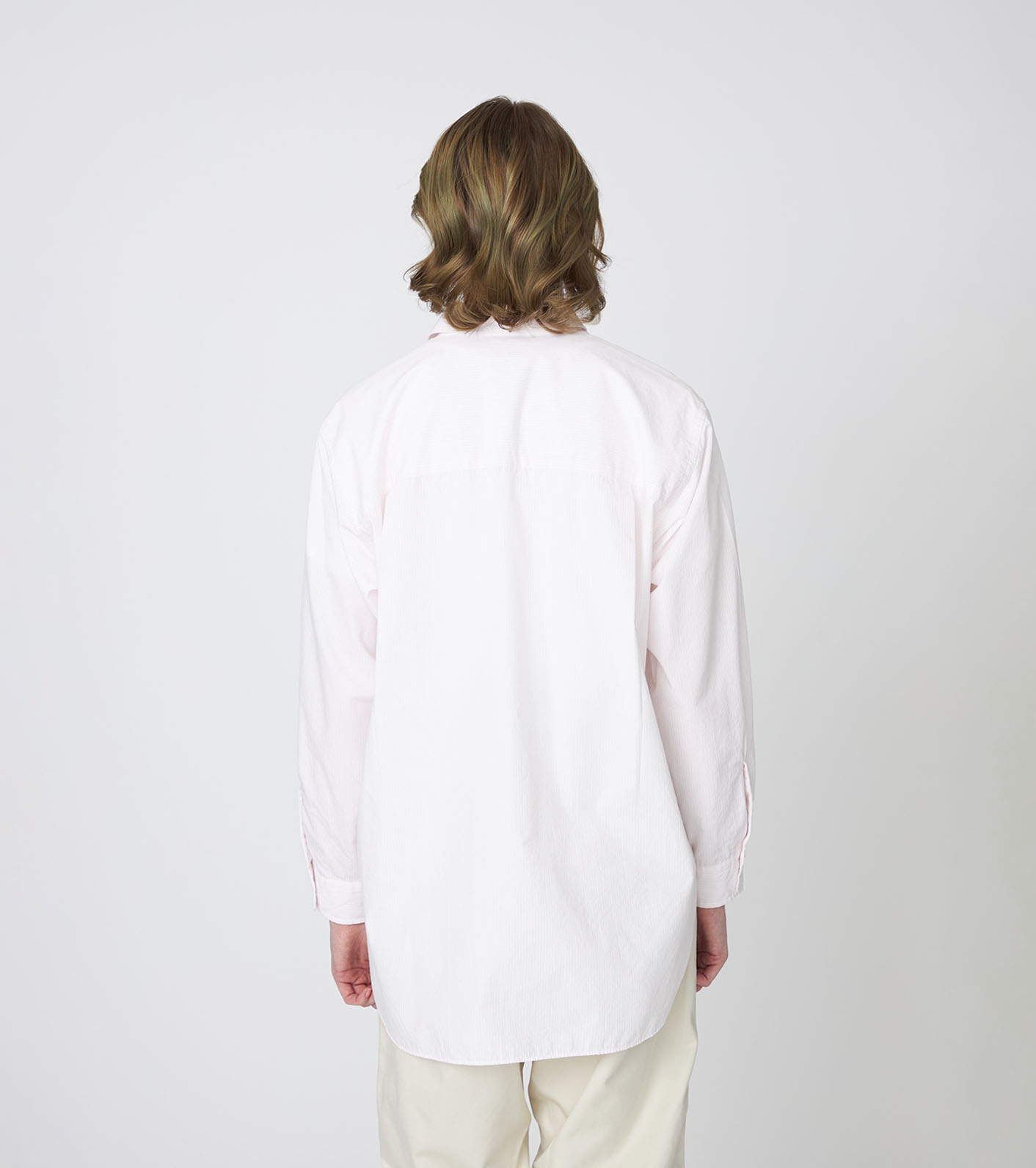 Regular Collar Stripe Wind Shirt