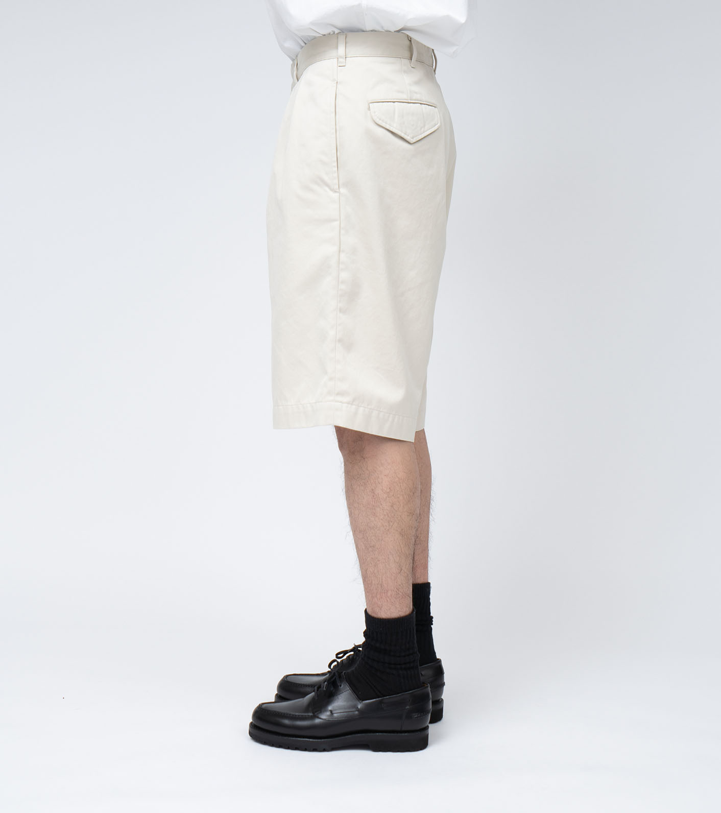 Double Pleat Chino Shorts