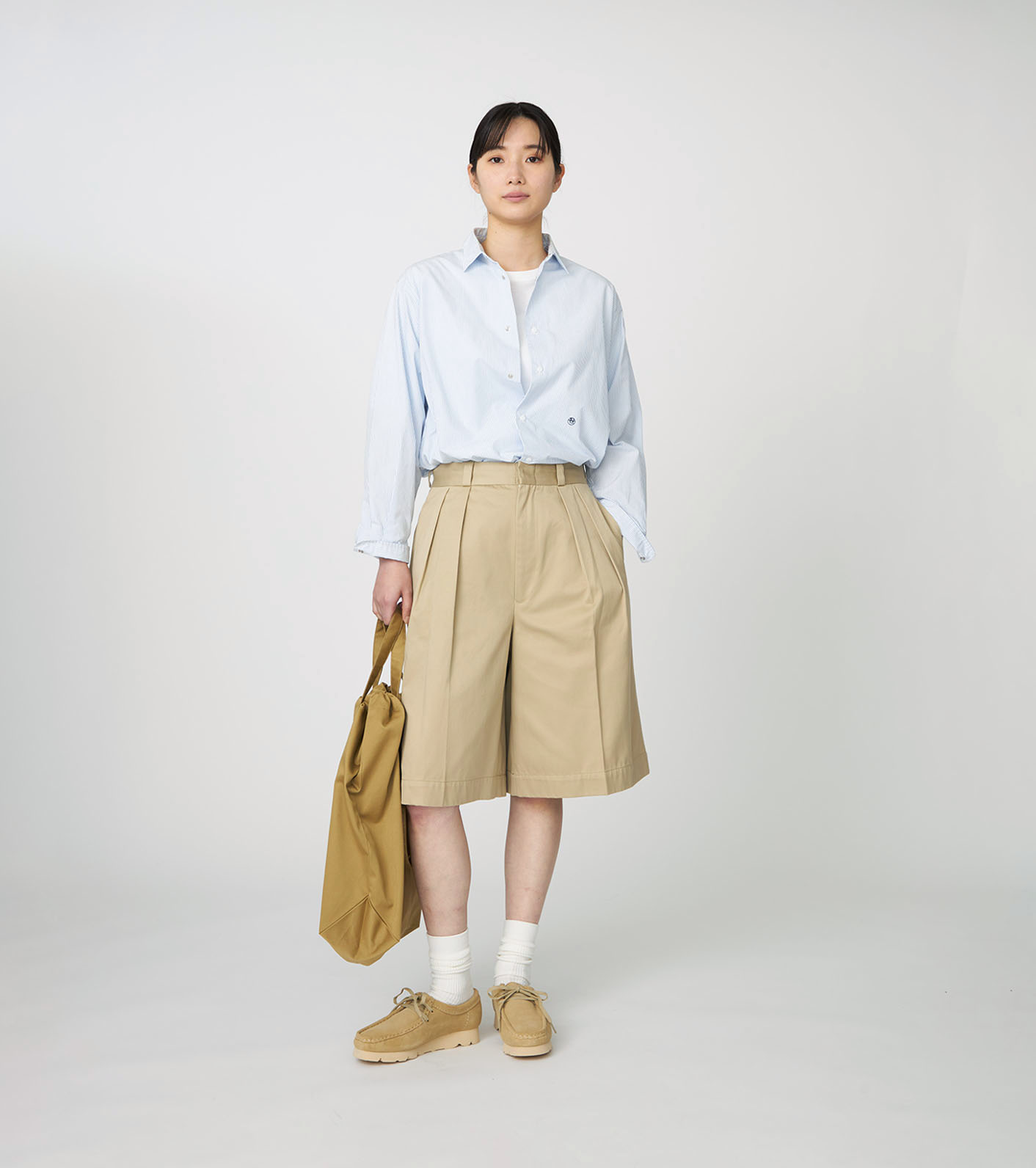 Double Pleat Chino Shorts
