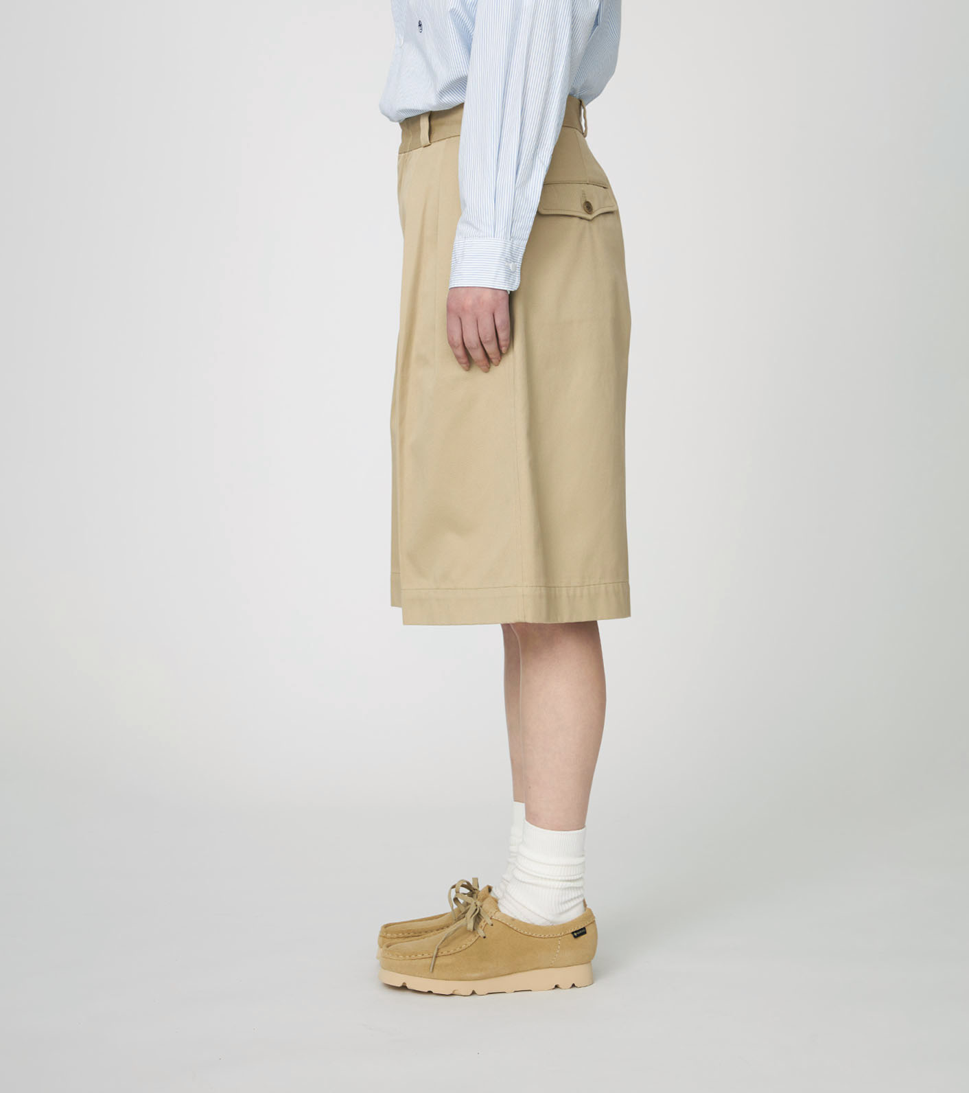 Double Pleat Chino Shorts