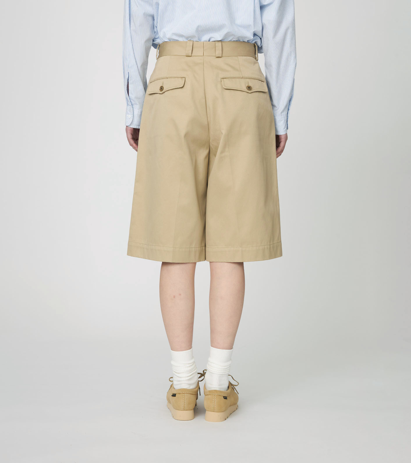 Double Pleat Chino Shorts
