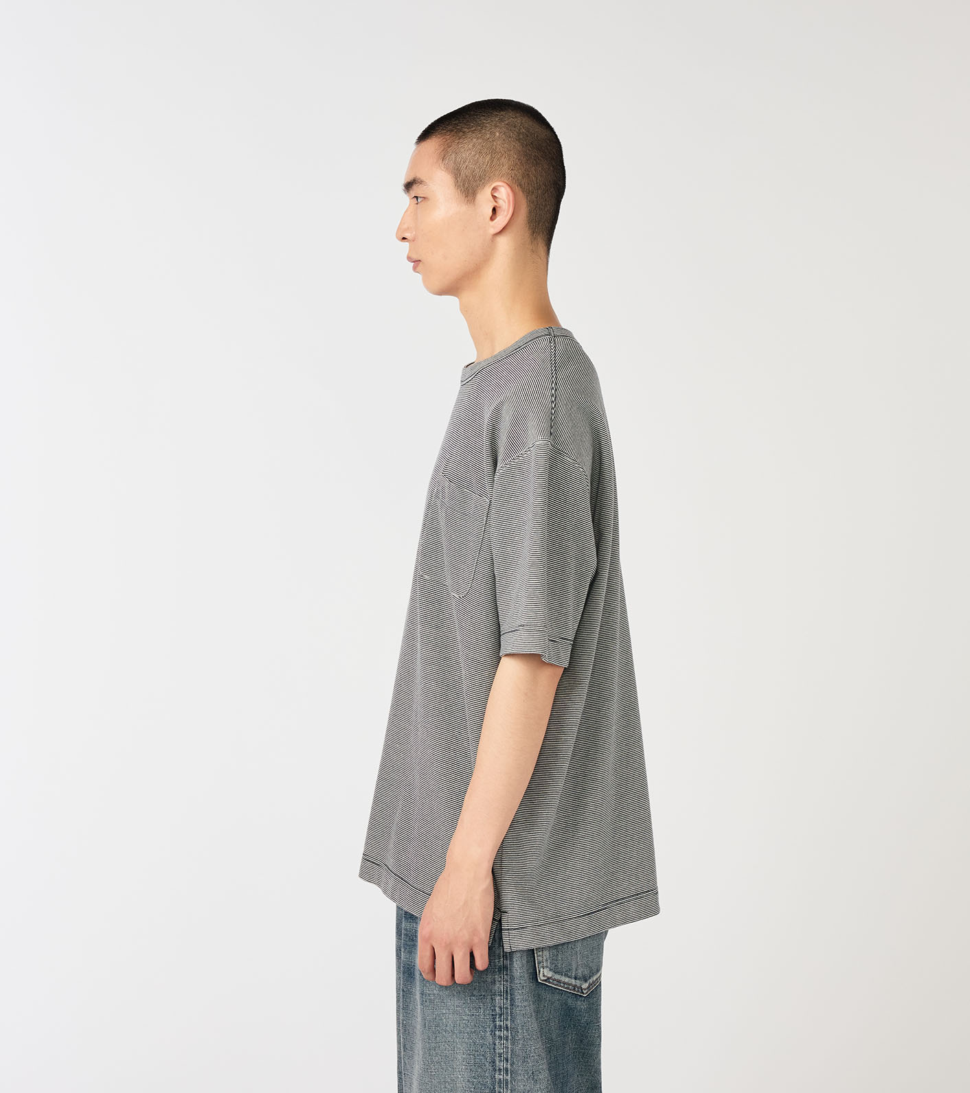 Micro Stripe Pocket Tee