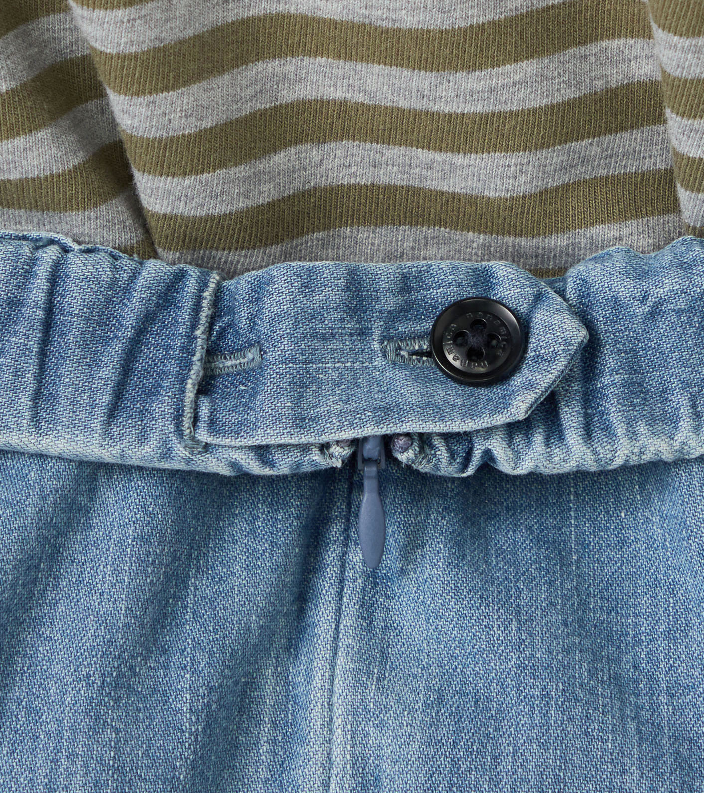 Light Denim Circular Skirt