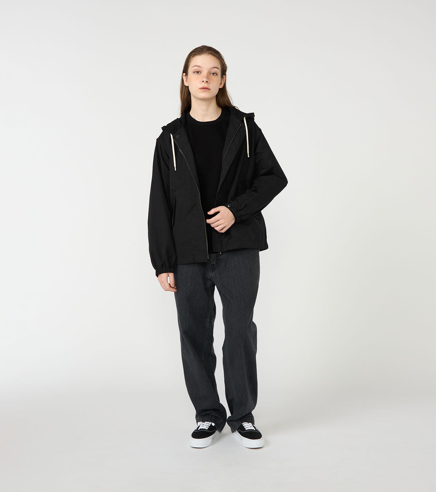 Nylon Twill Hooded Jacket