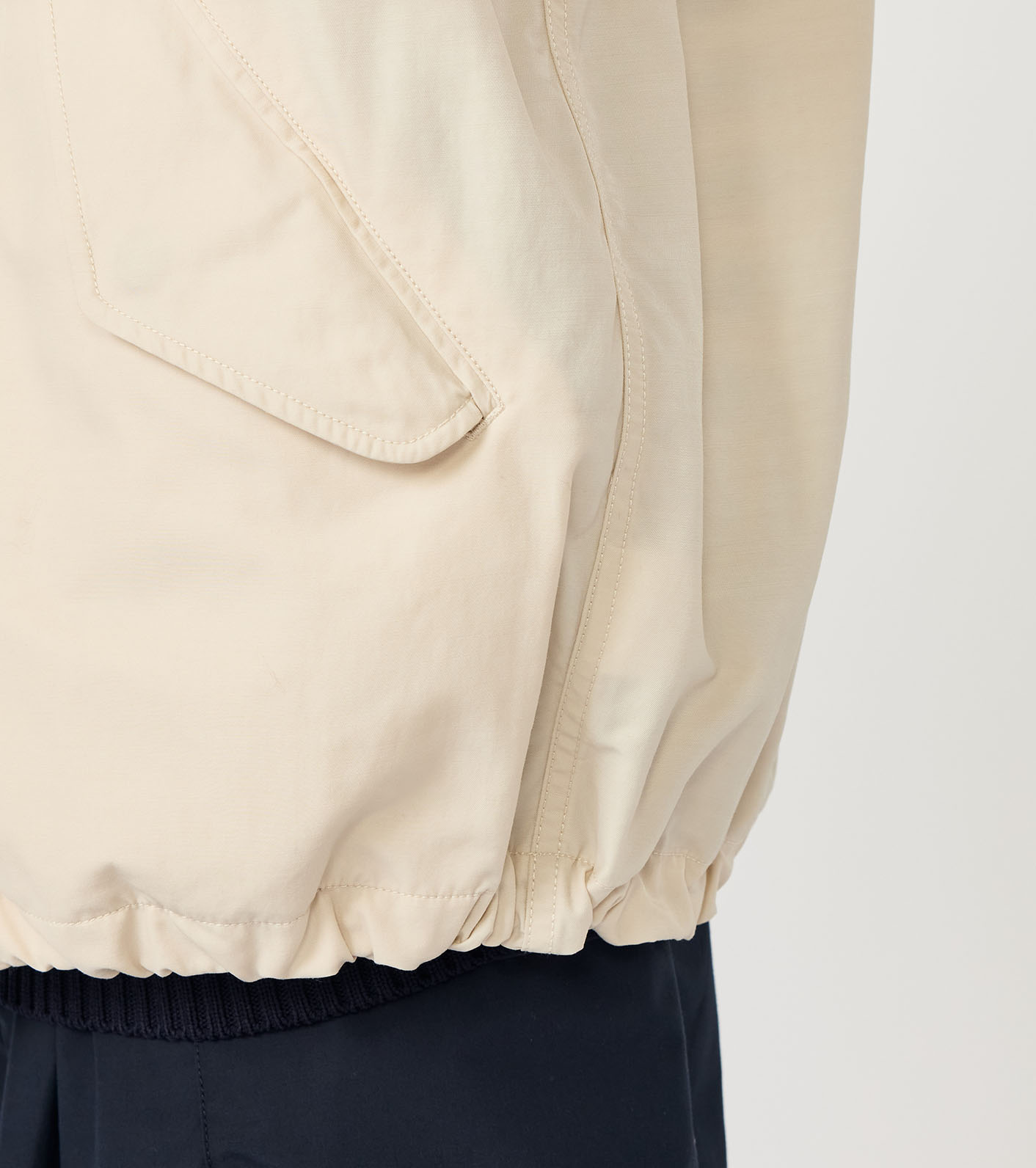 Nylon Twill Hooded Jacket