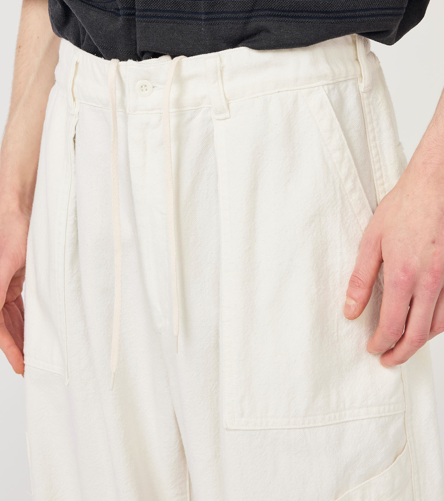 Silk Nep Cotton Twill Deck Pants