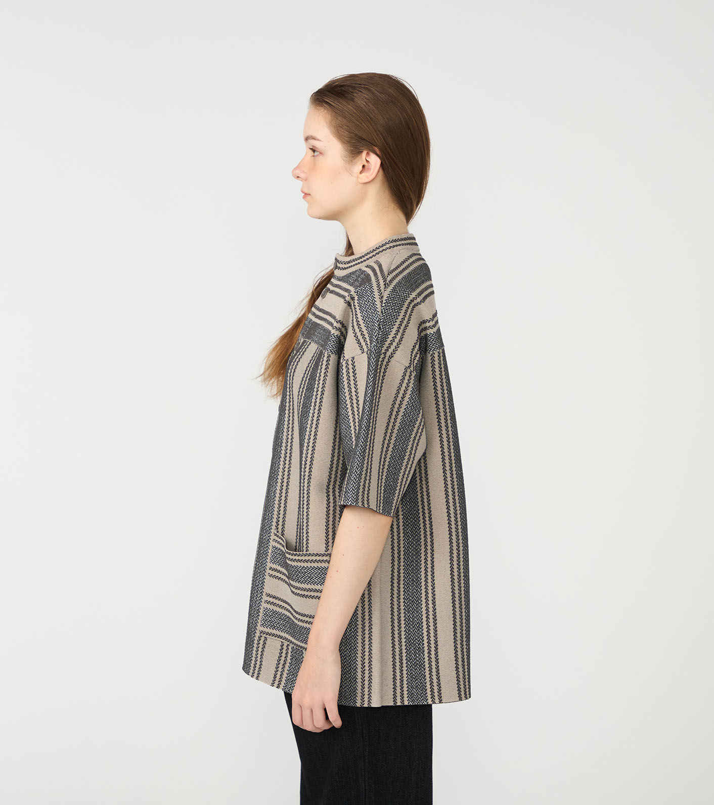 S/S Knit Shirt Jacket