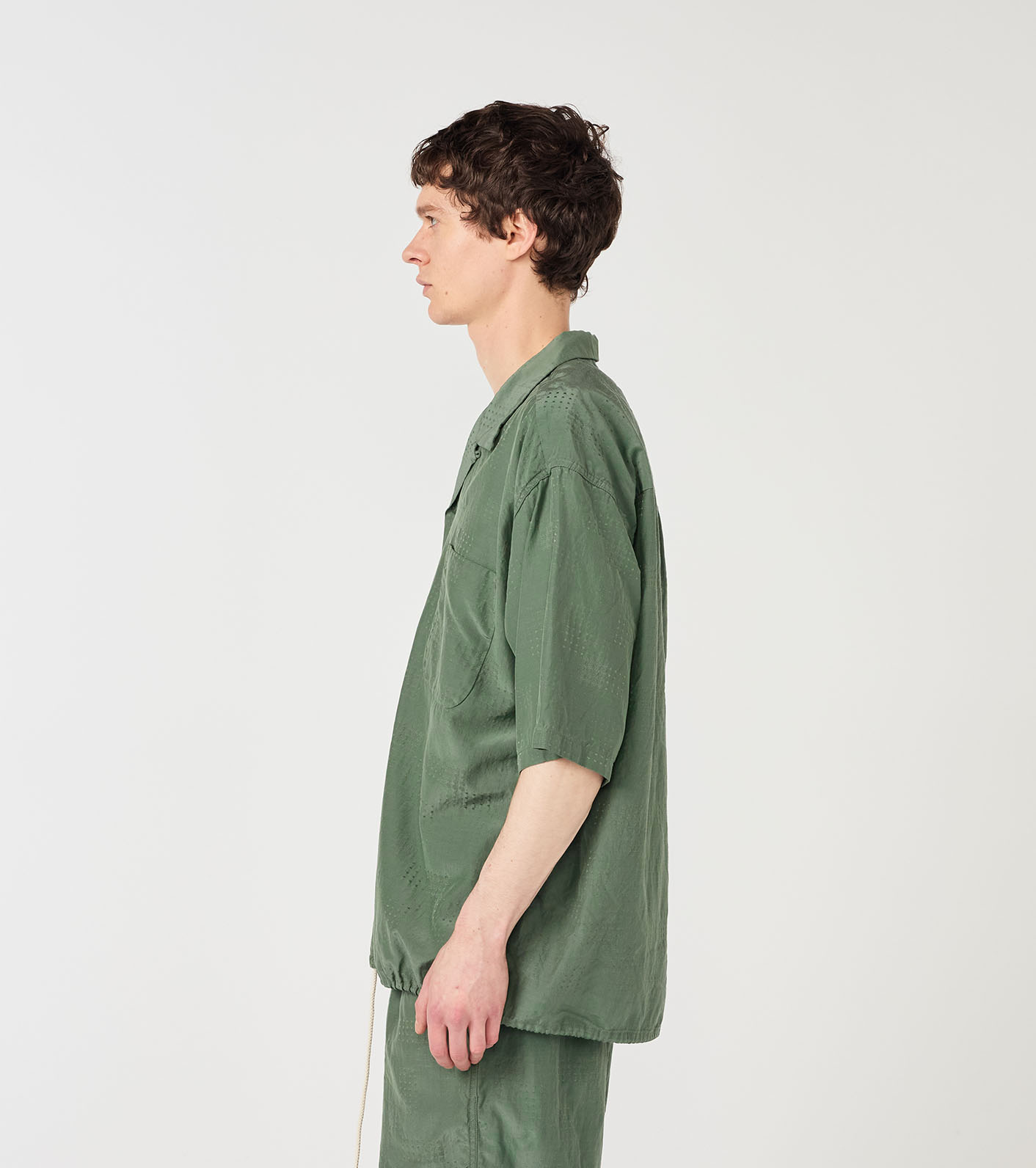 Open Collar S/S Shirt