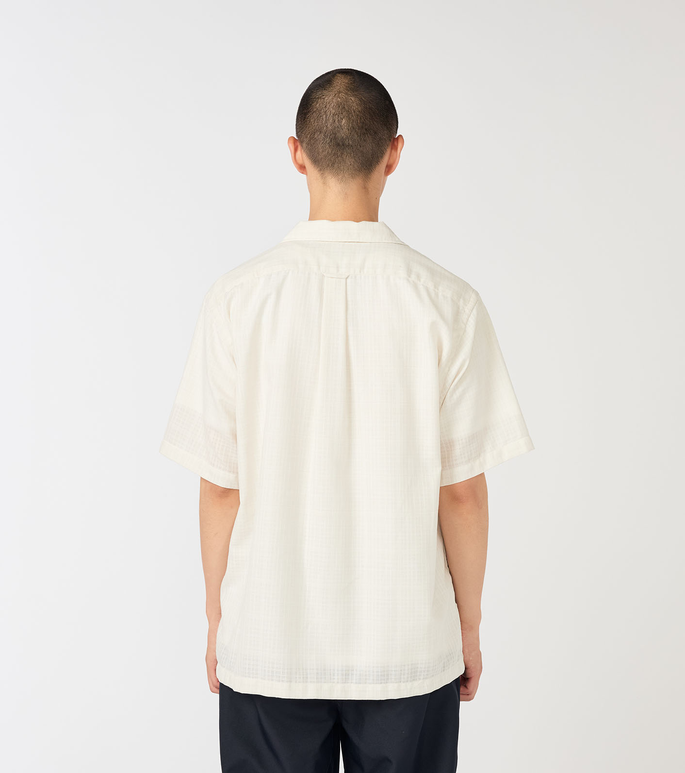 Open Collar Panama S/S Shirt