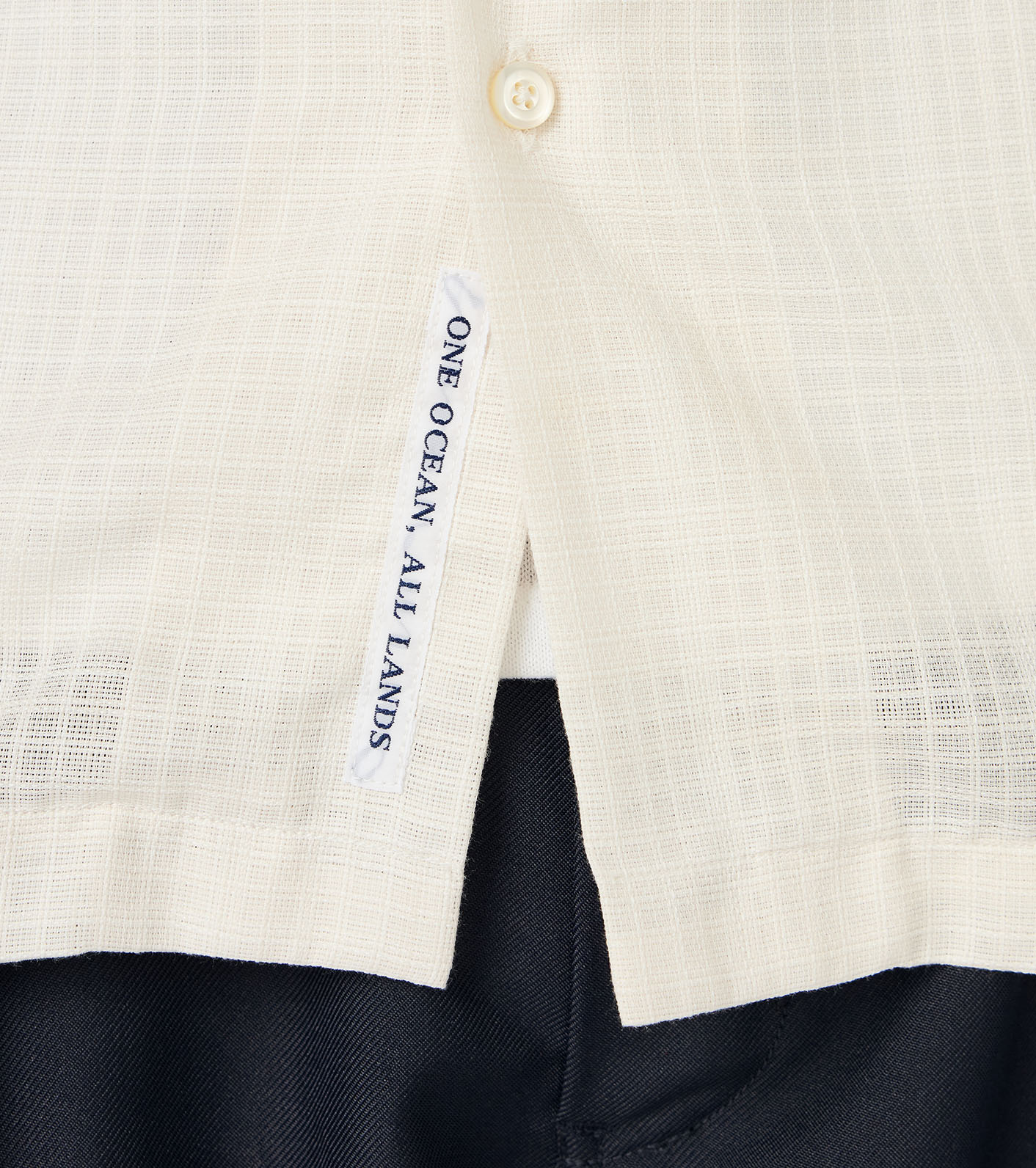 Open Collar Panama S/S Shirt