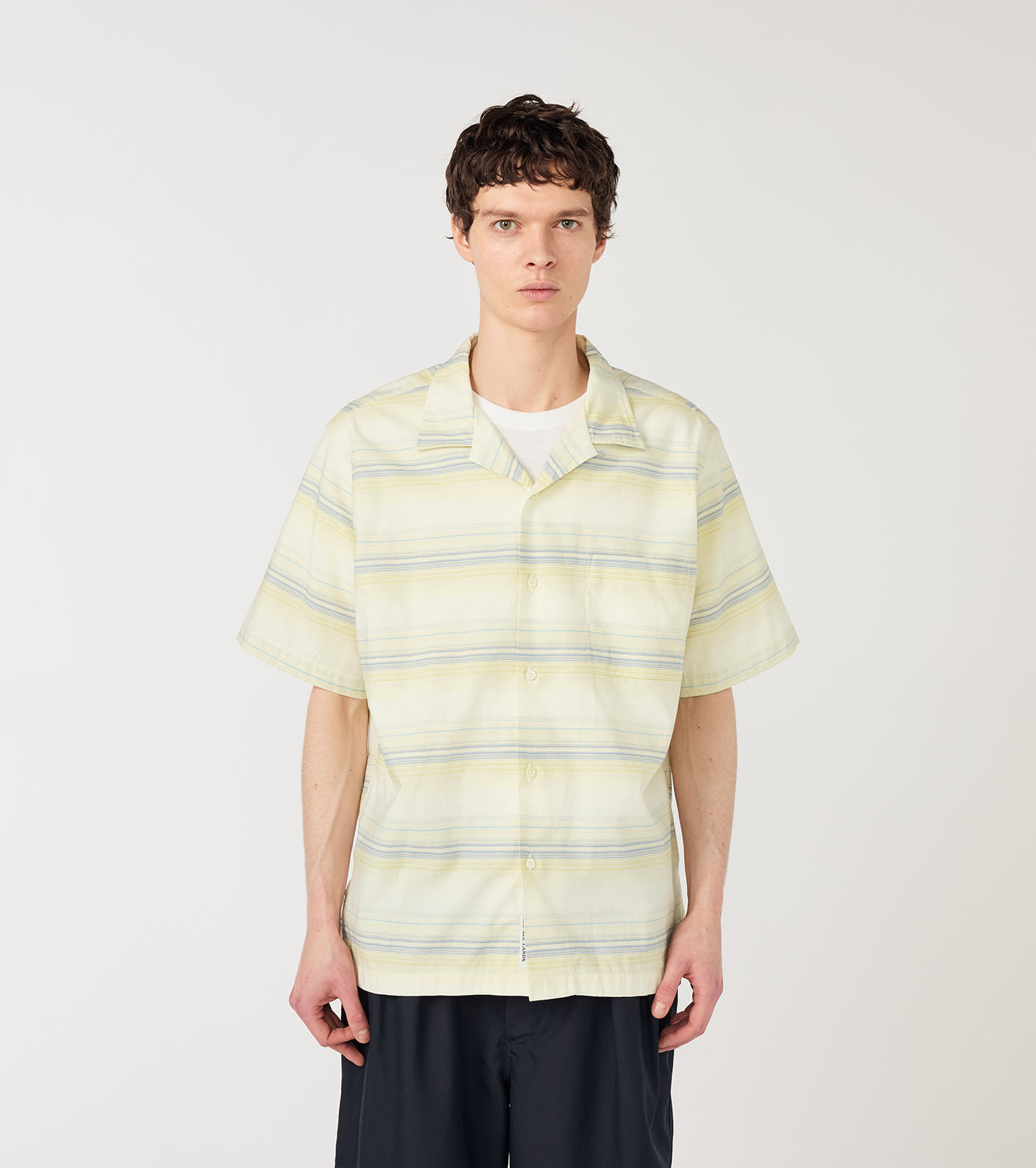 Open Collar Pique S/S Shirt
