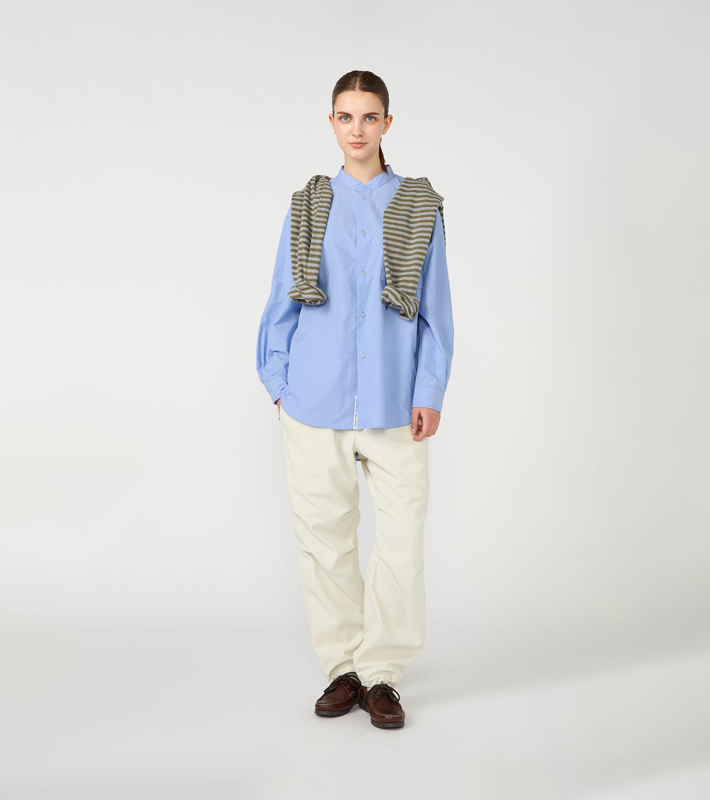 Band Collar Wind Shirt