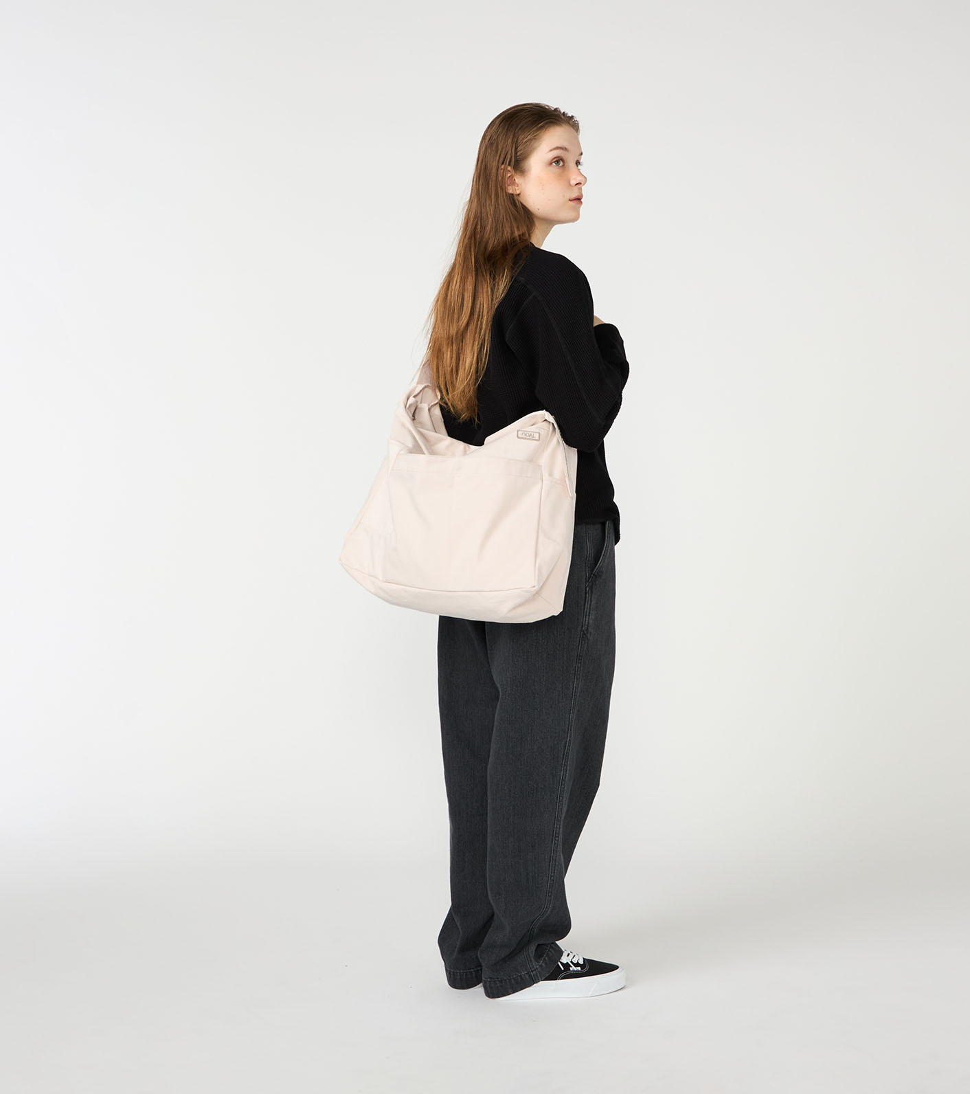 Cotton Canvas Shoulder Bag