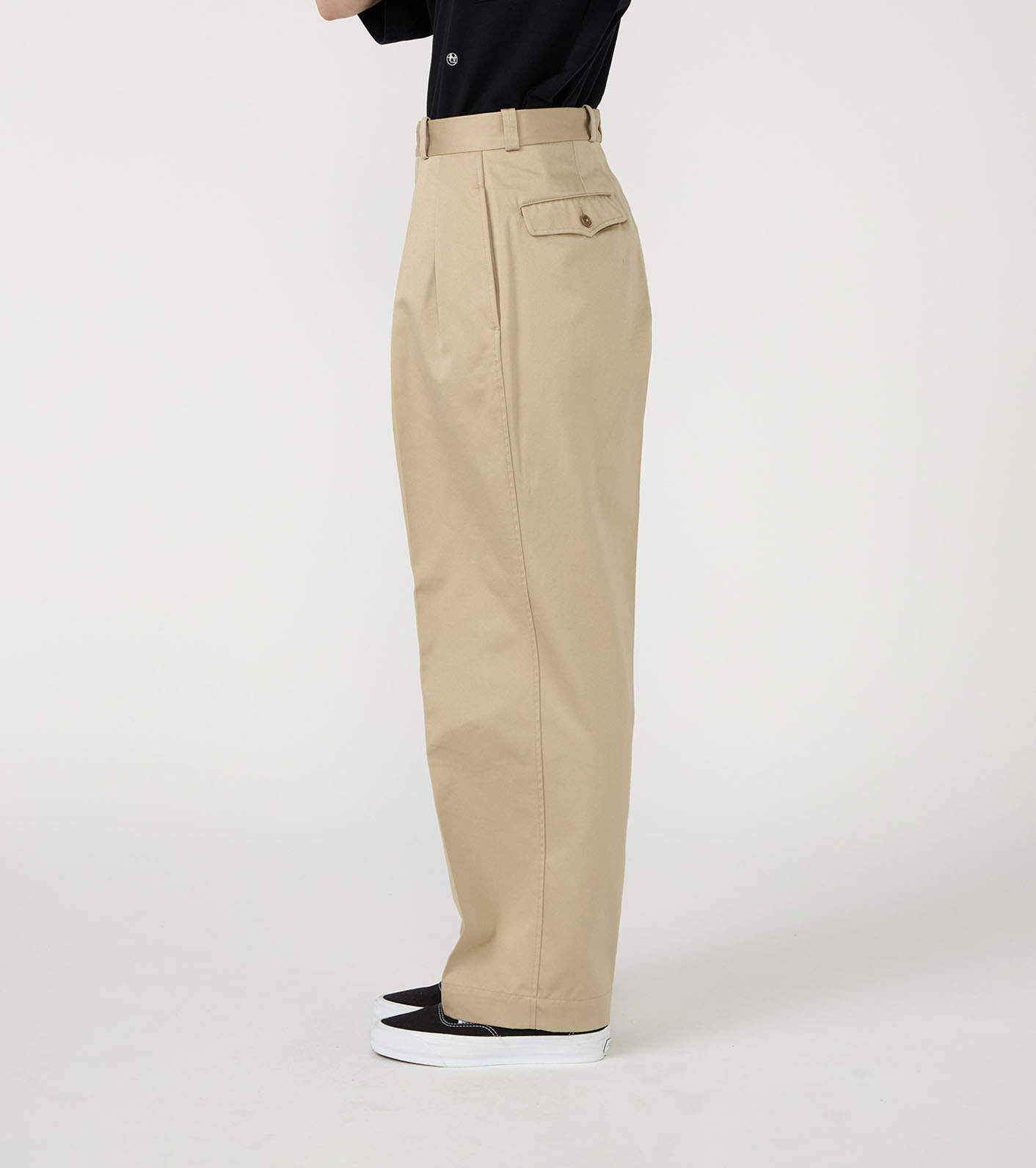 Double Pleated Chino Pants