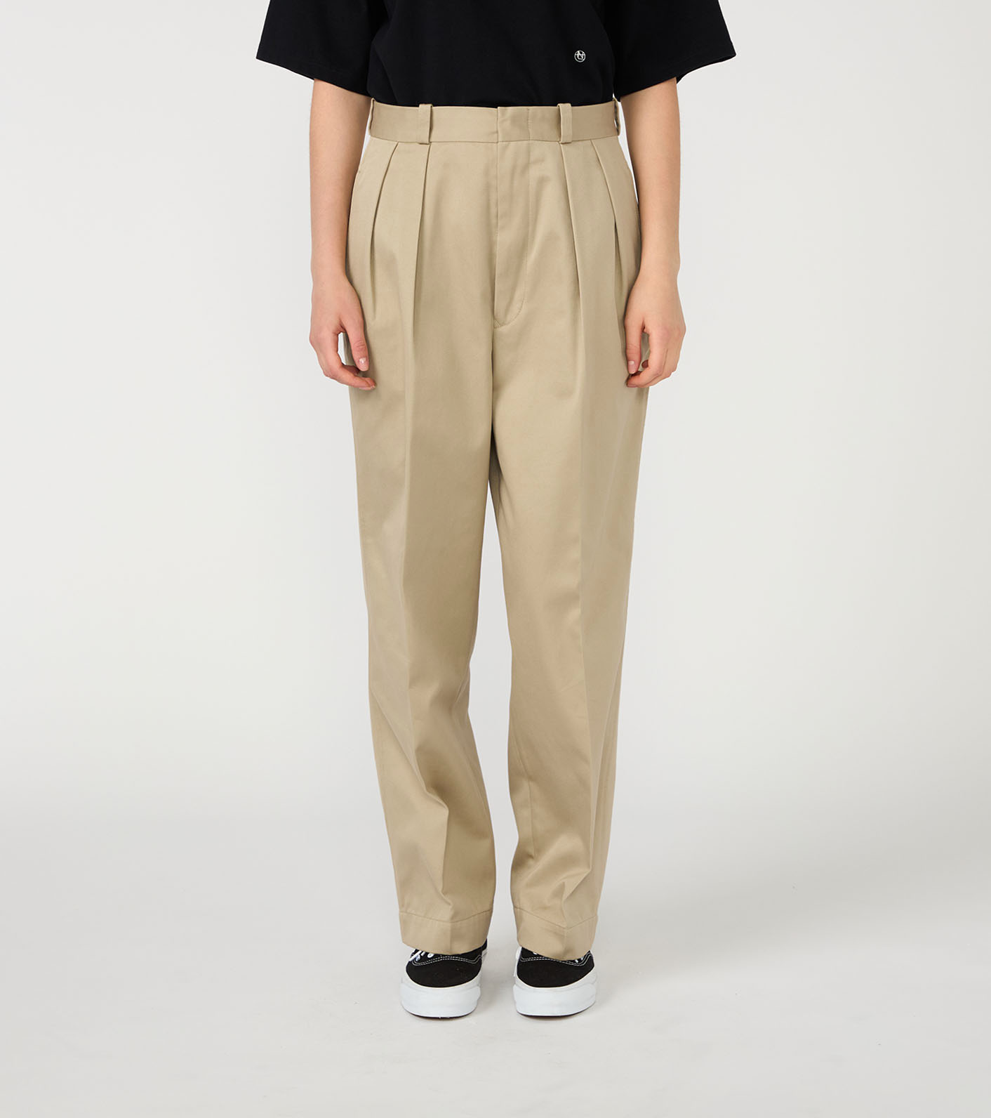 Double Pleated Chino Pants