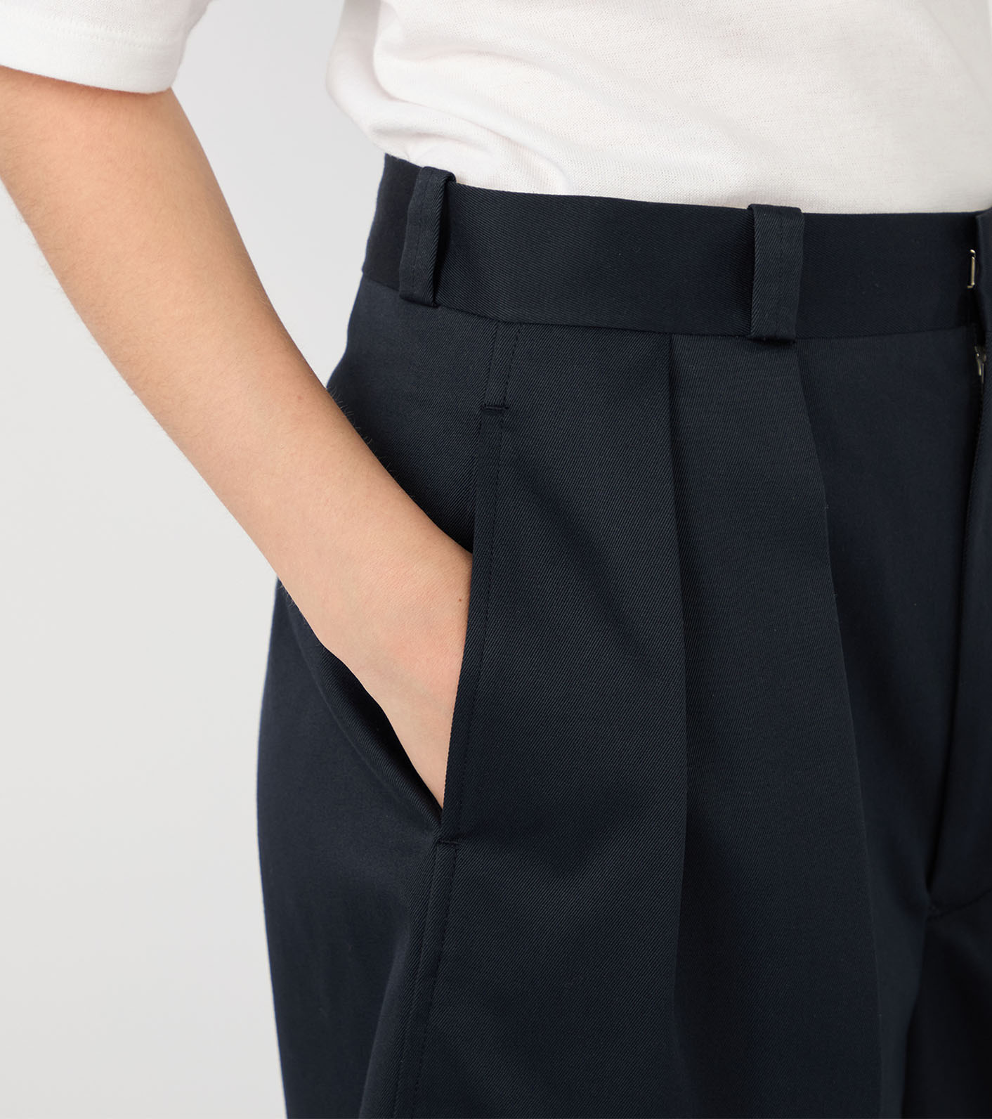 Double Pleated Chino Shorts