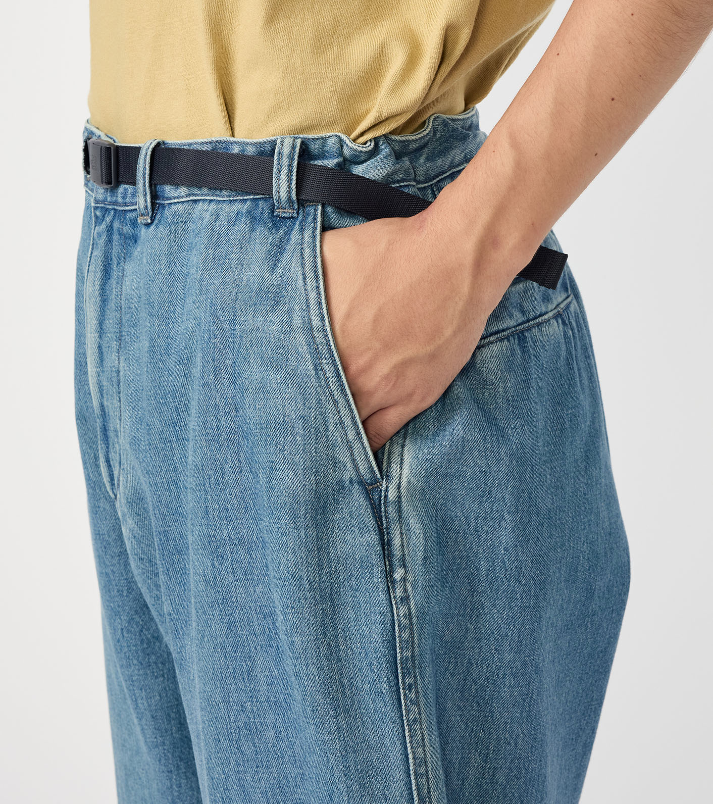 Denim Wide Tapered Field Pants